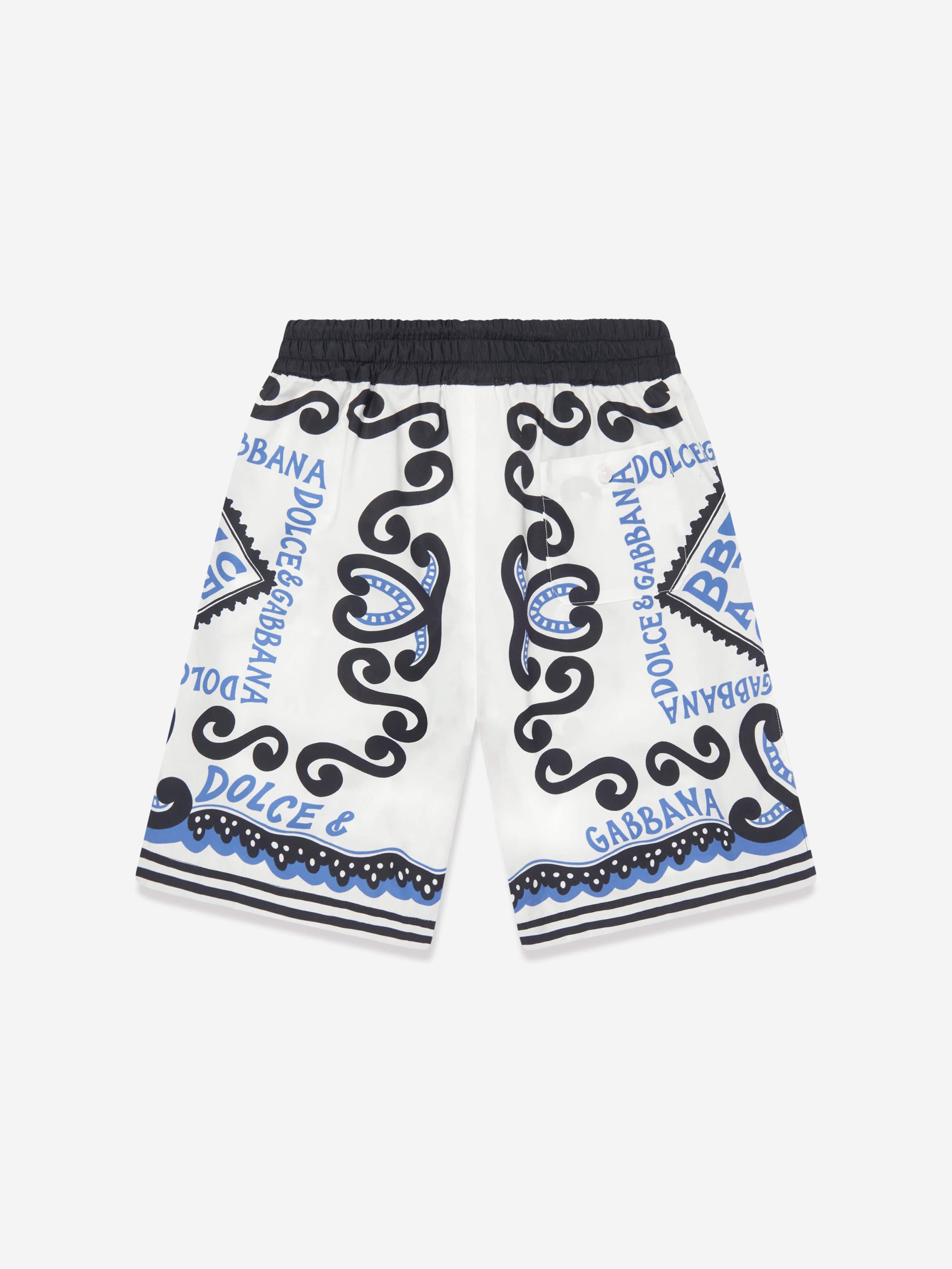 Dolce & Gabbana Boys DG Marina Bermuda Shorts in Multicolour