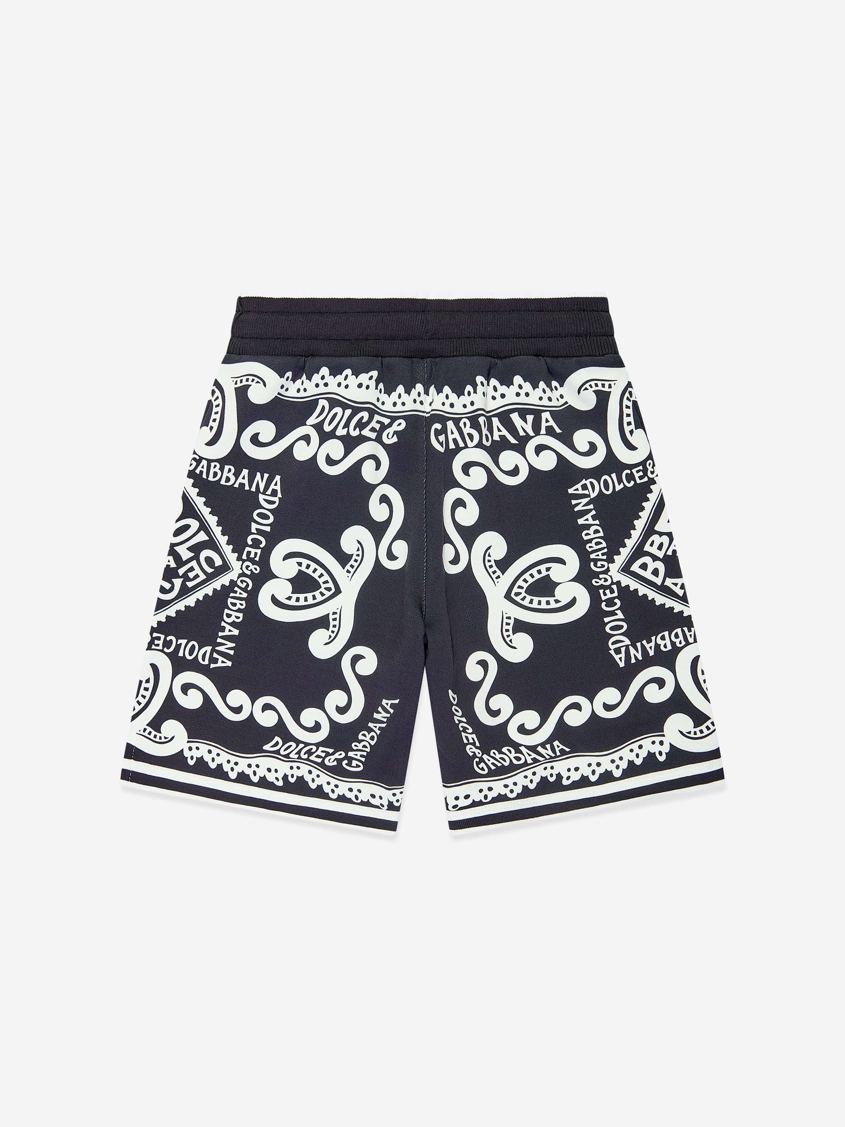 Dolce & Gabbana Boys DG Marina Bermuda Shorts in Blue