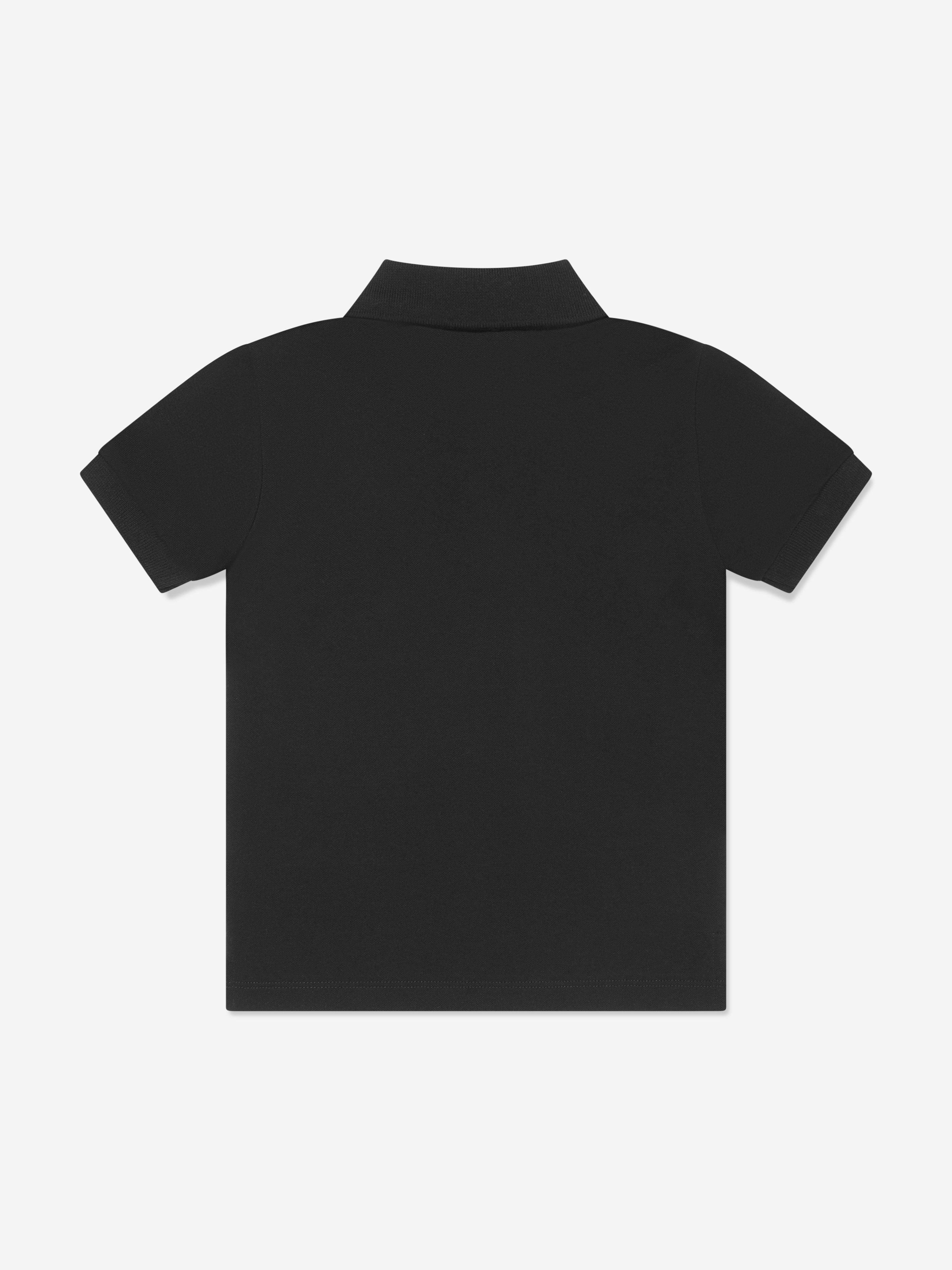 Dolce & Gabbana Boys Logo Polo Shirt in Black