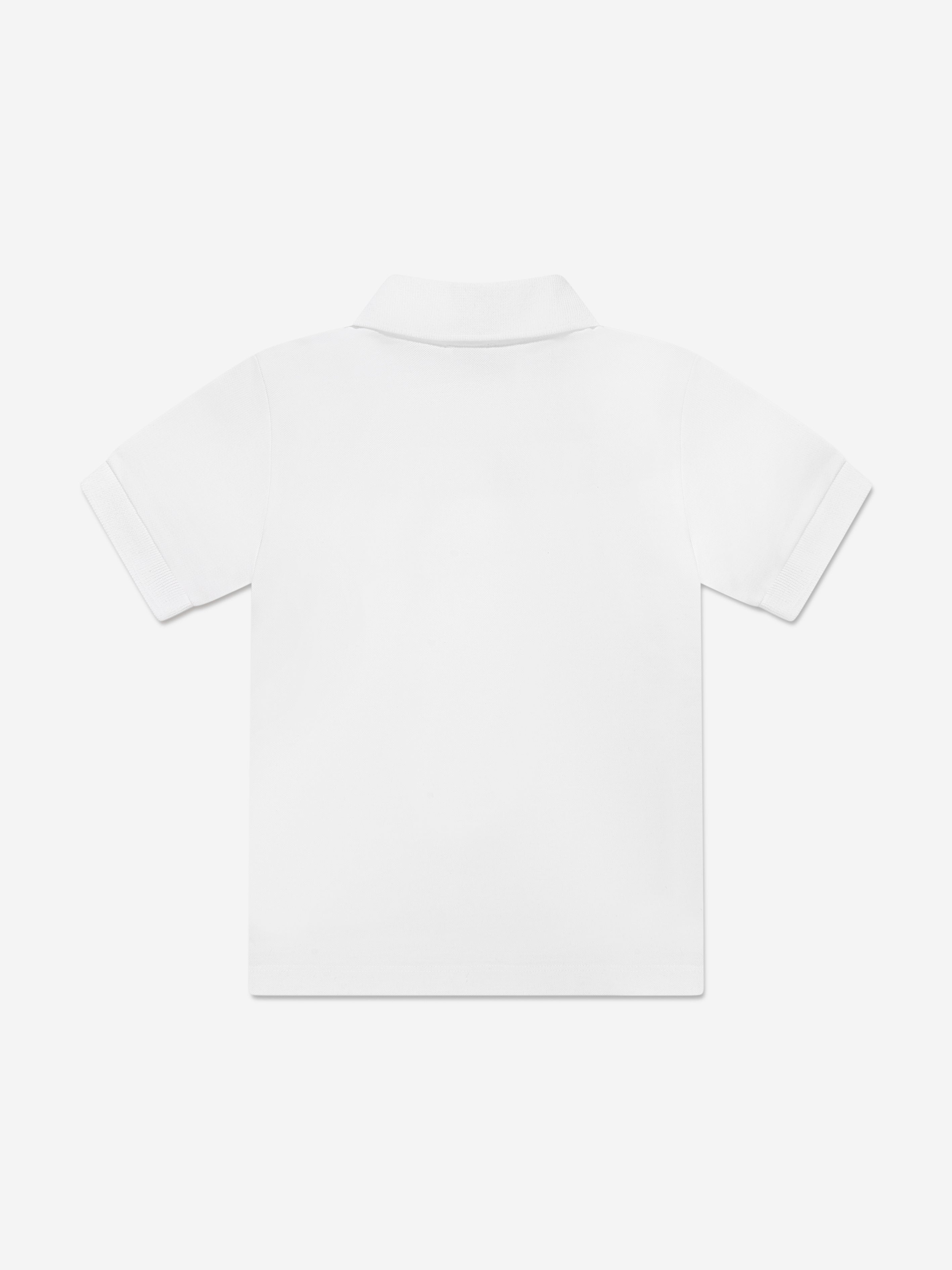 Dolce & Gabbana Boys Logo Polo Shirt in White