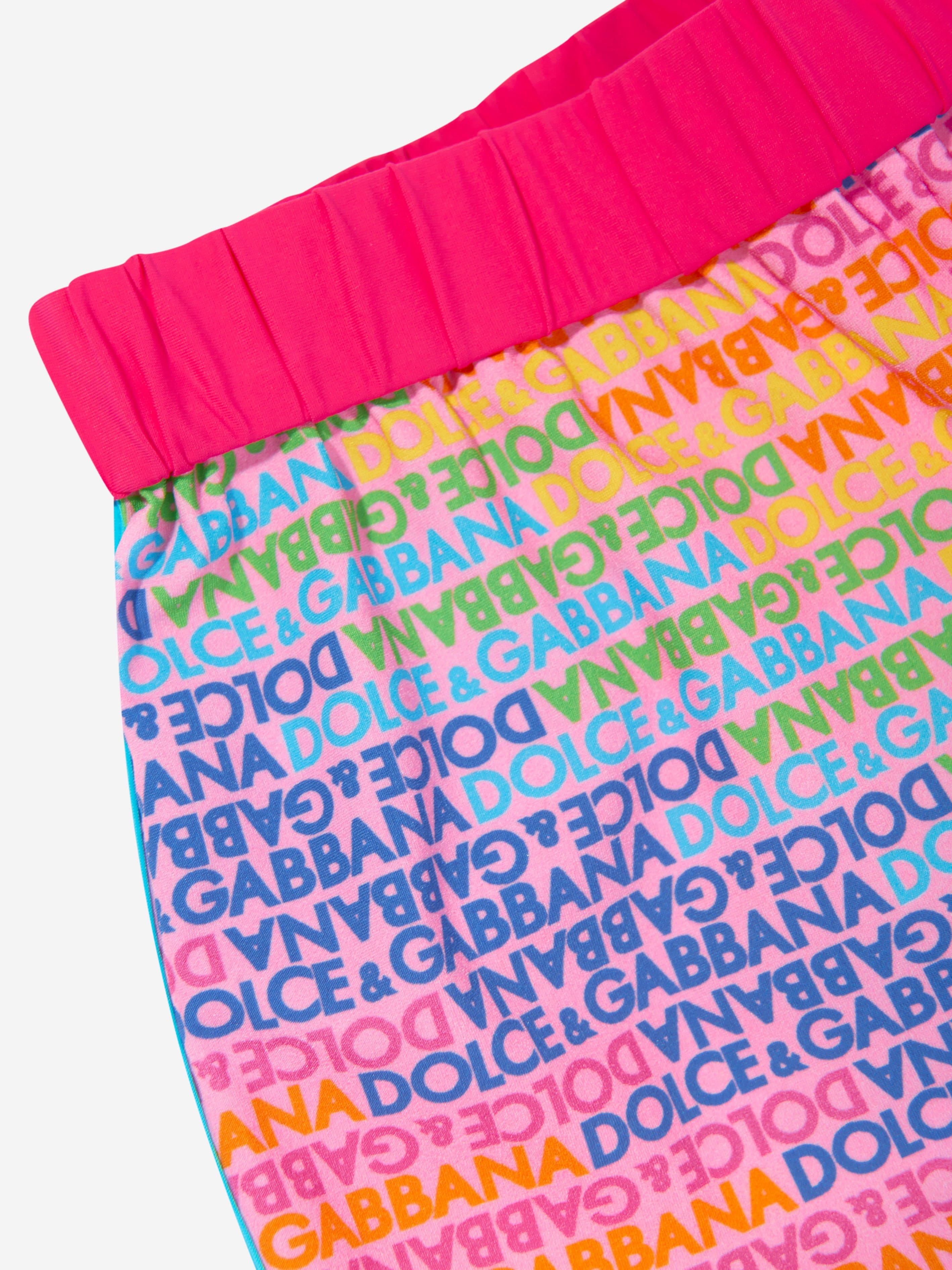 Dolce & Gabbana Girls Logomania Shorts in Multicolour