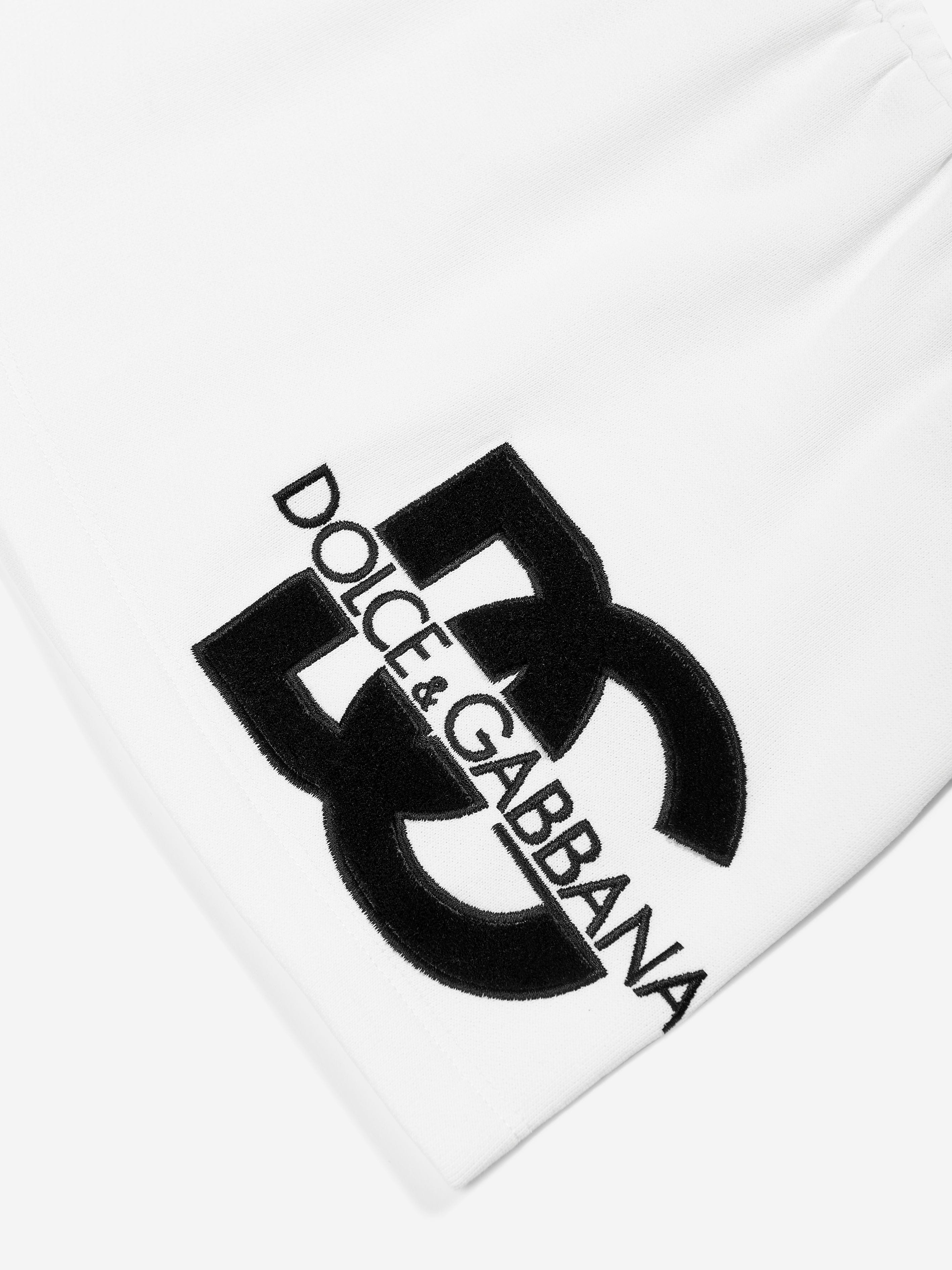 Dolce & Gabbana Girls Logo Skirt in White