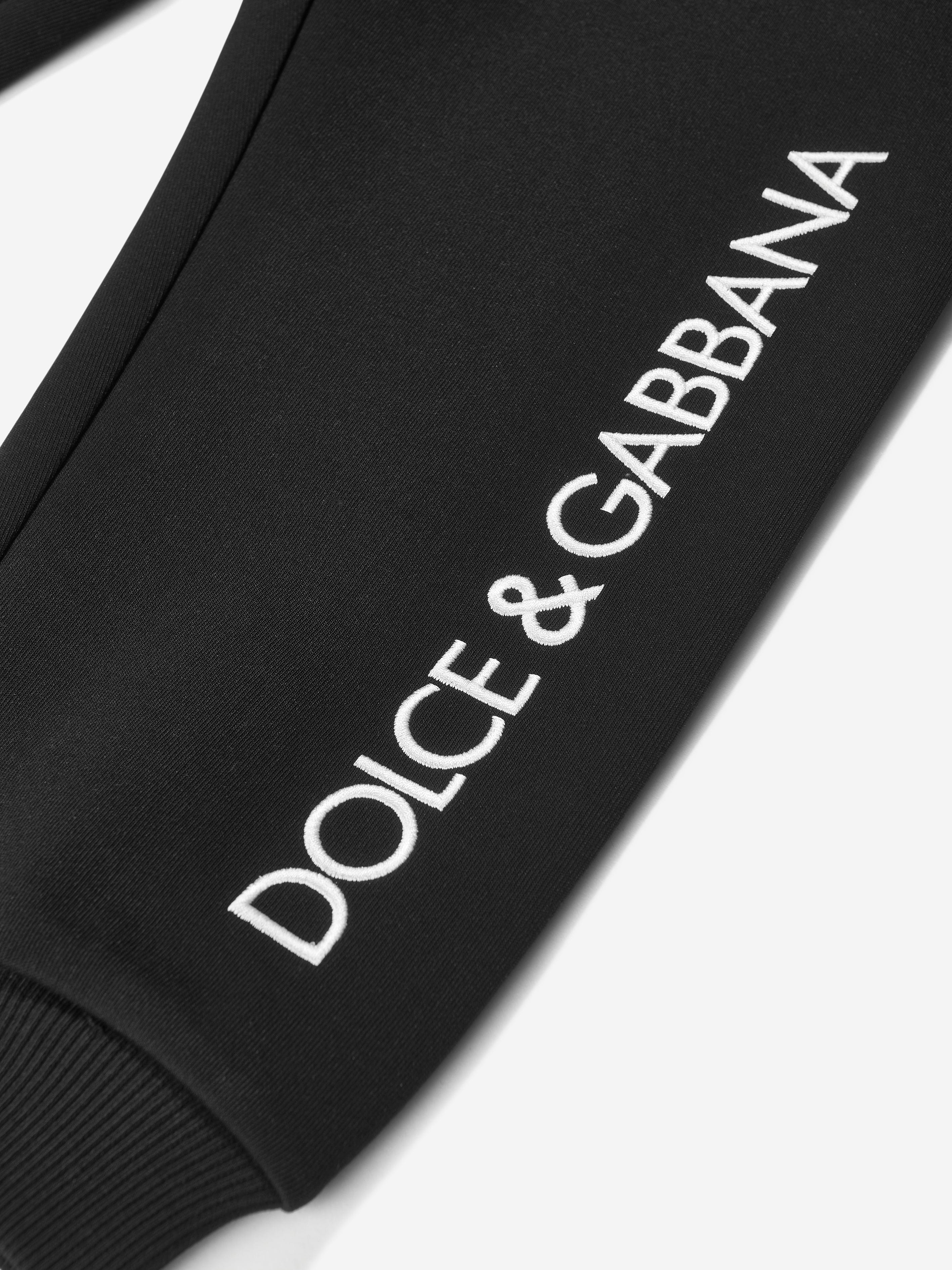 Dolce & Gabbana Girls Logo Joggers in Black