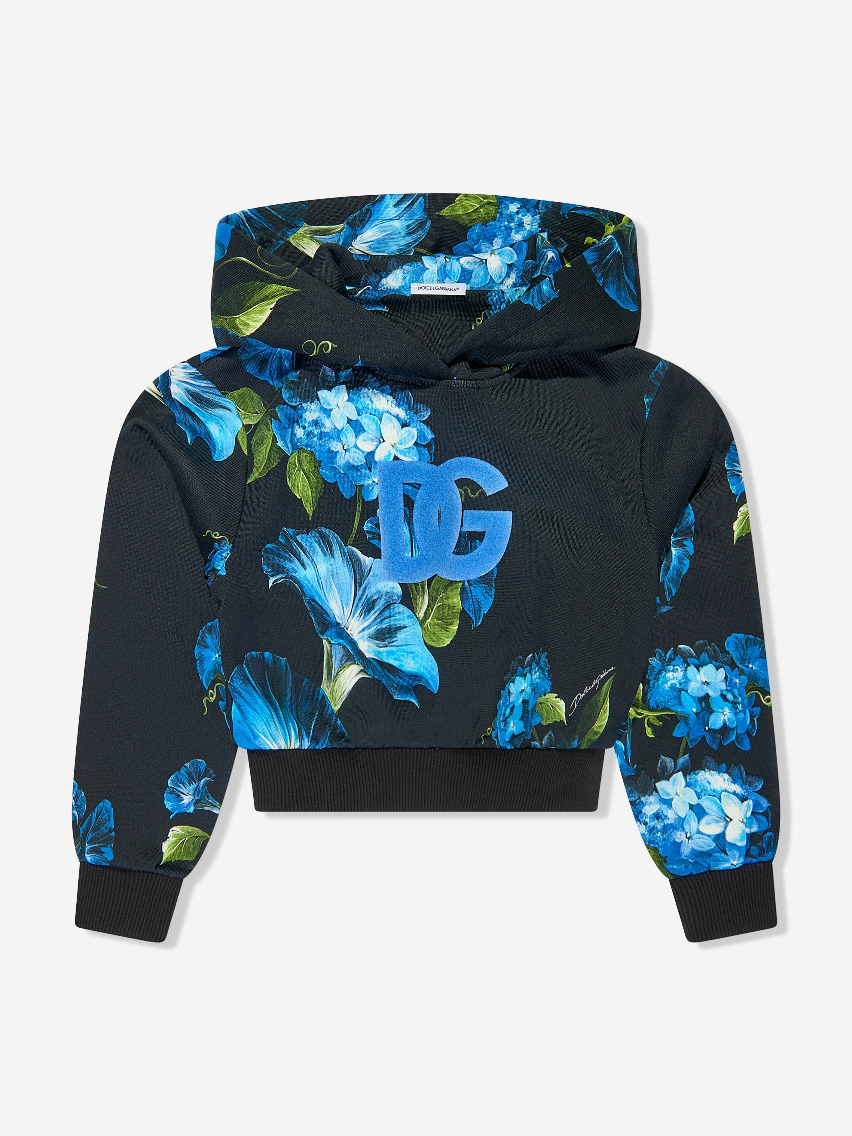 Dolce & Gabbana Girls Bell Flower Hoodie in Multicolour