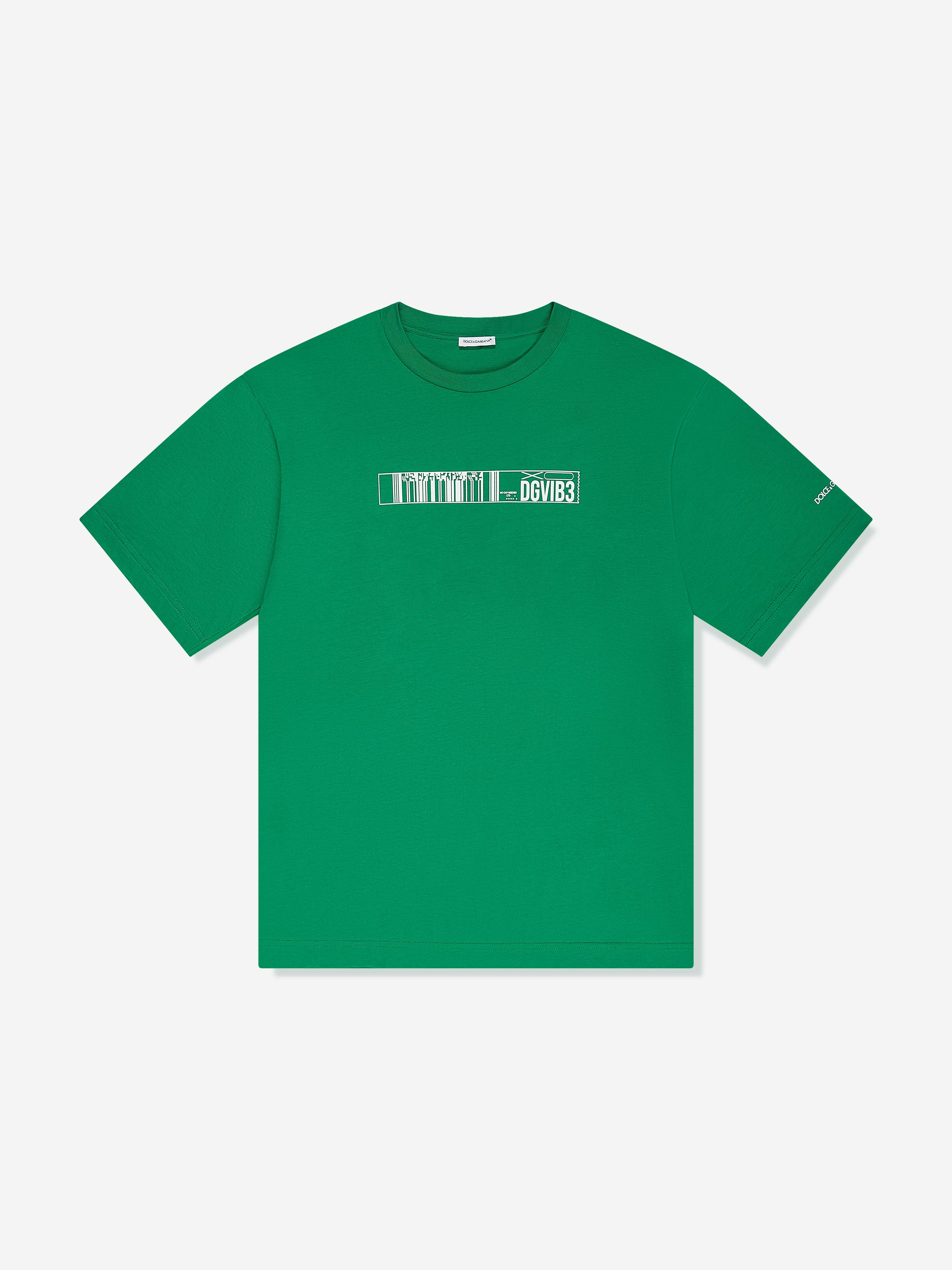 Dolce & Gabbana Boys DG Vibe T-Shirt in Green