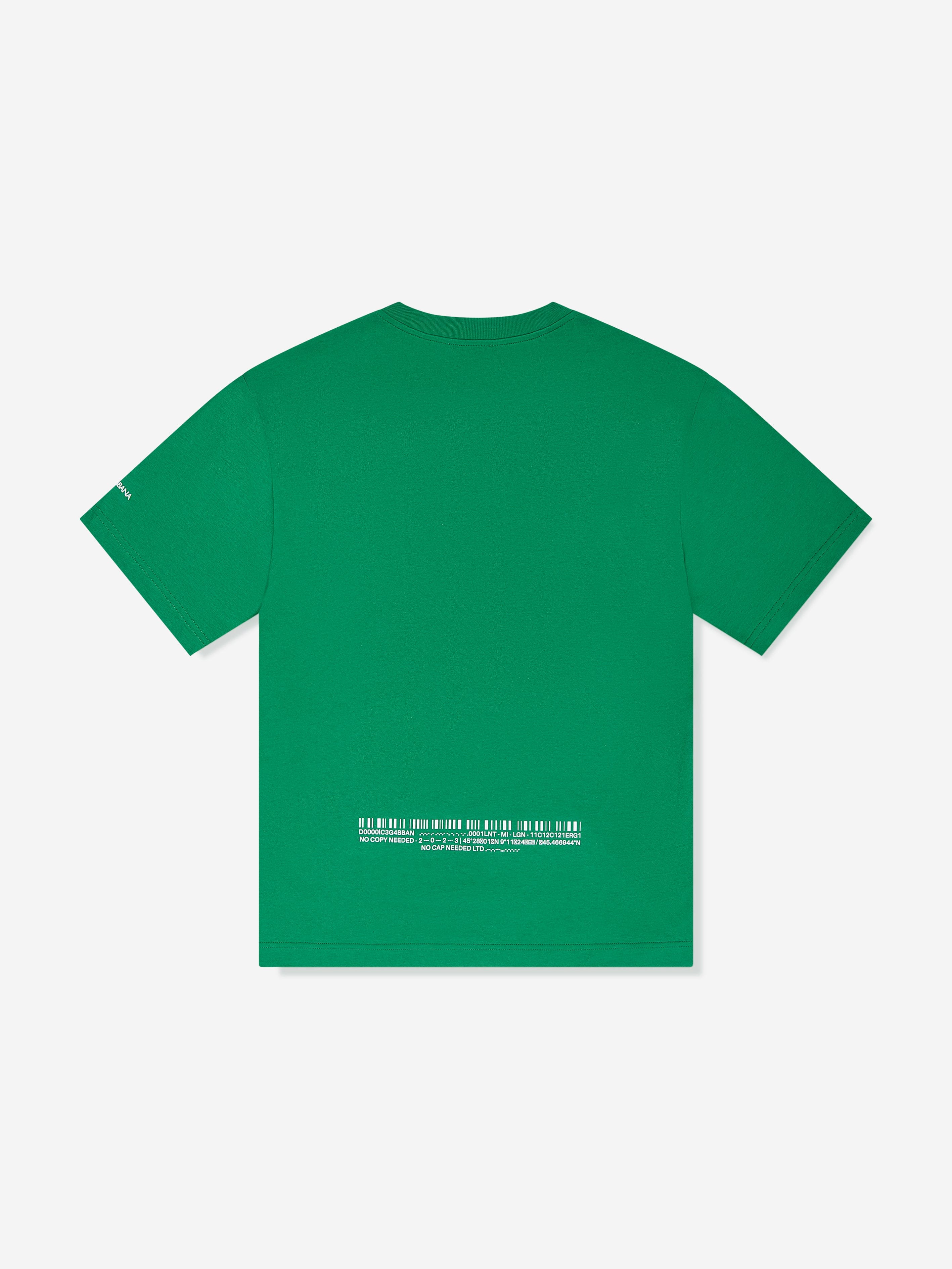 Dolce & Gabbana Boys DG Vibe T-Shirt in Green