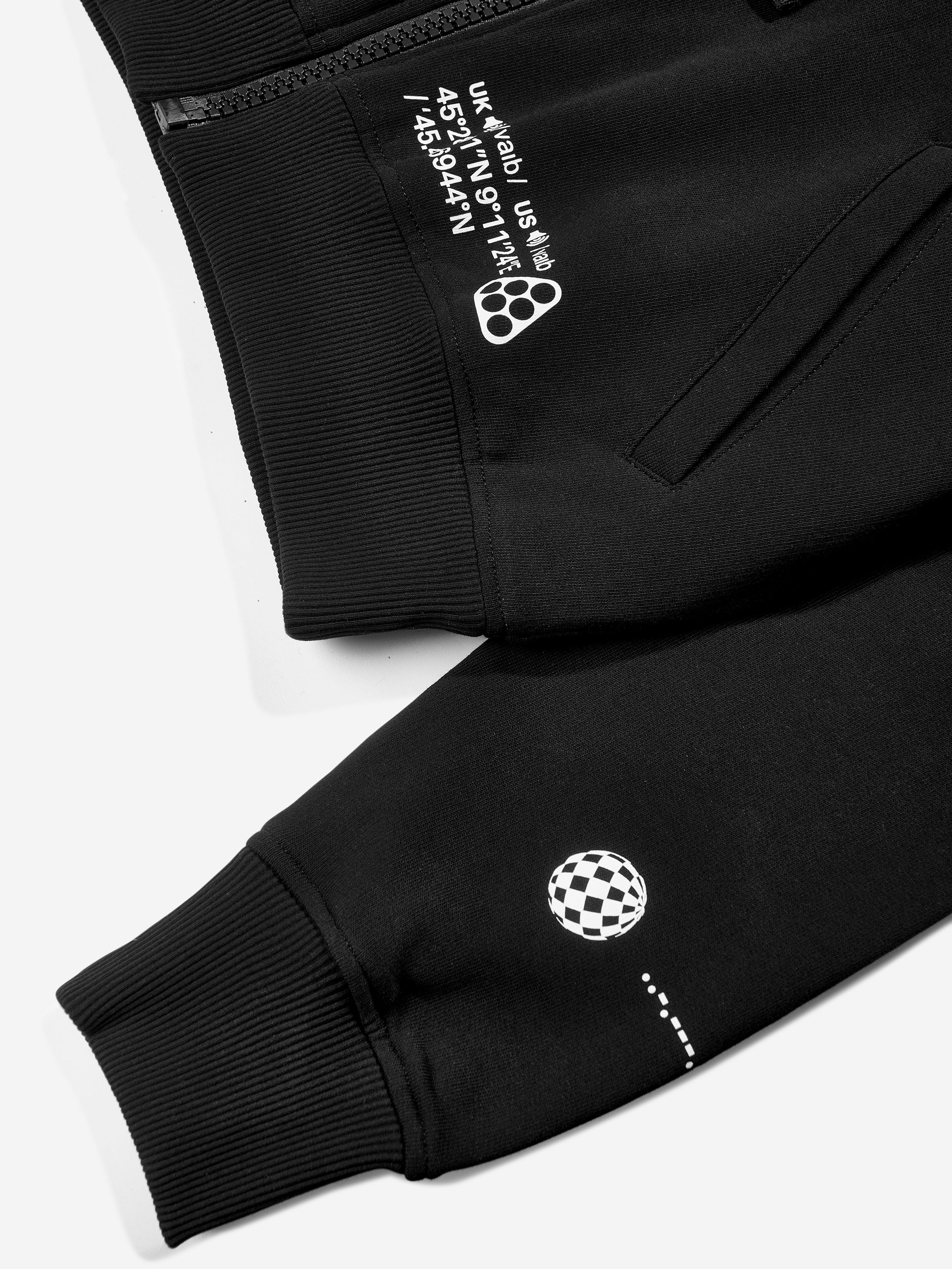 Dolce & Gabbana Girls DG Vibe Zip Up Top in Black