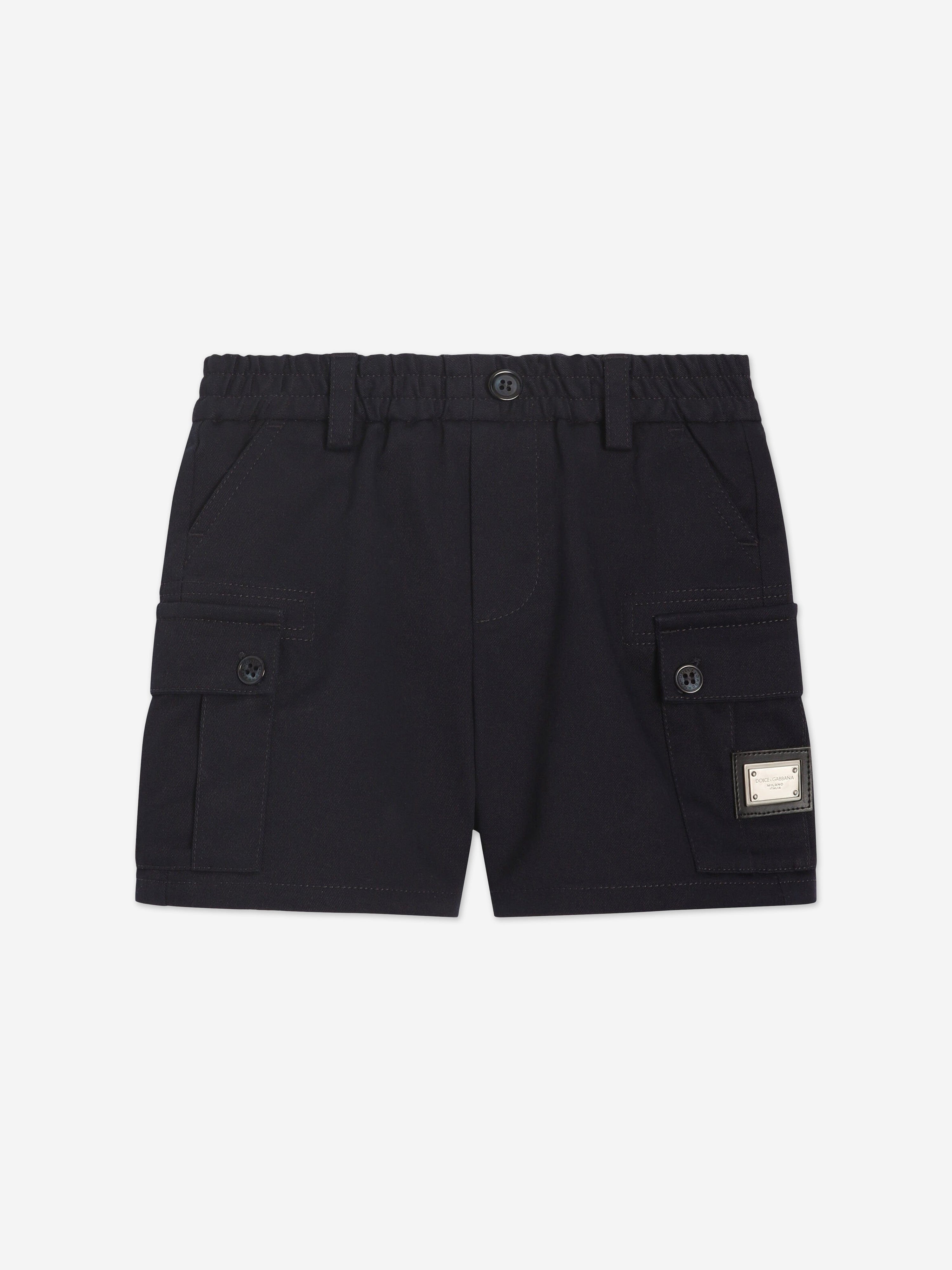 Dolce & Gabbana Baby Boys Cargo Shorts in Navy