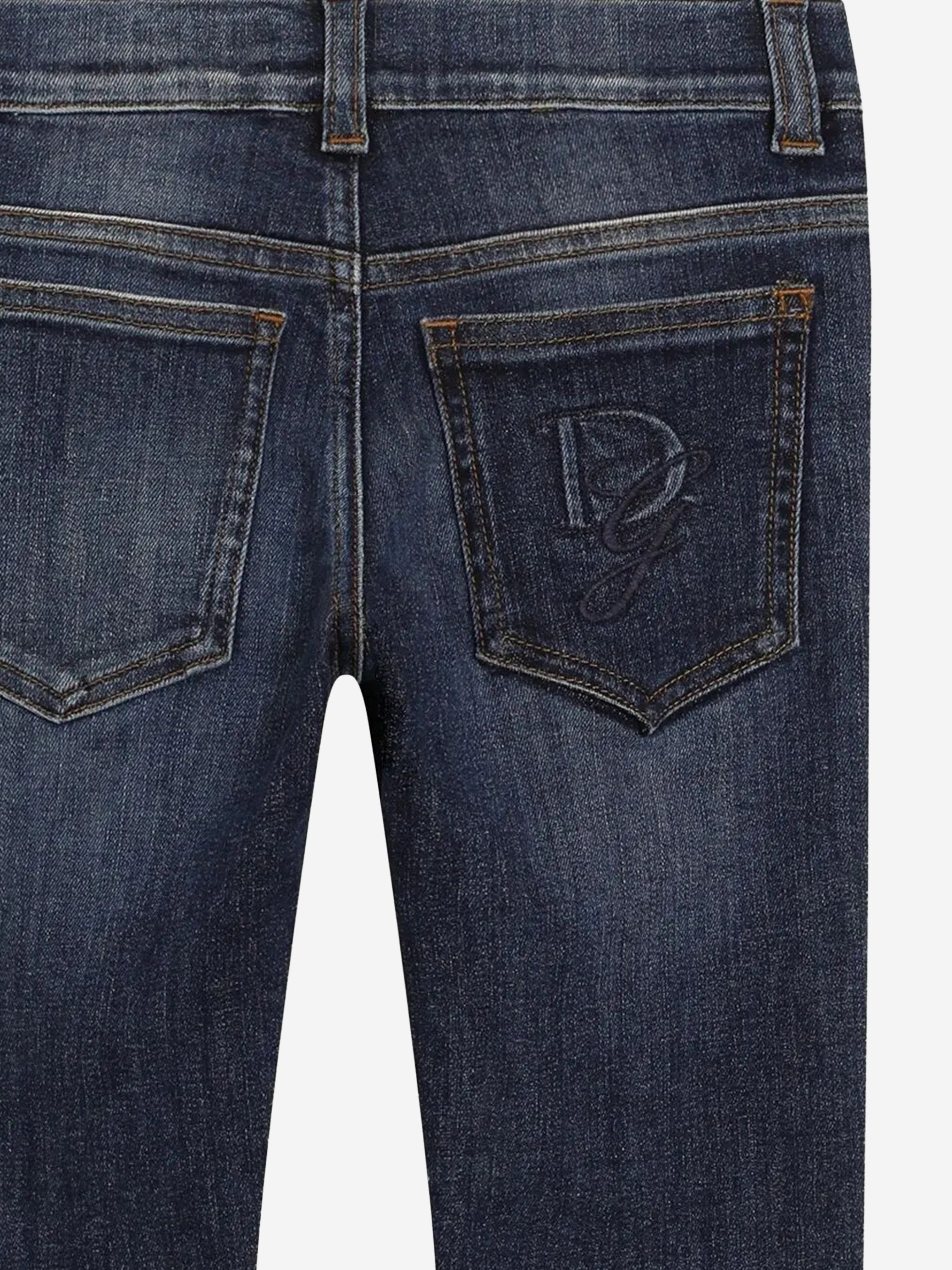 Dolce & Gabbana Boys Slim Fit Jeans in Blue