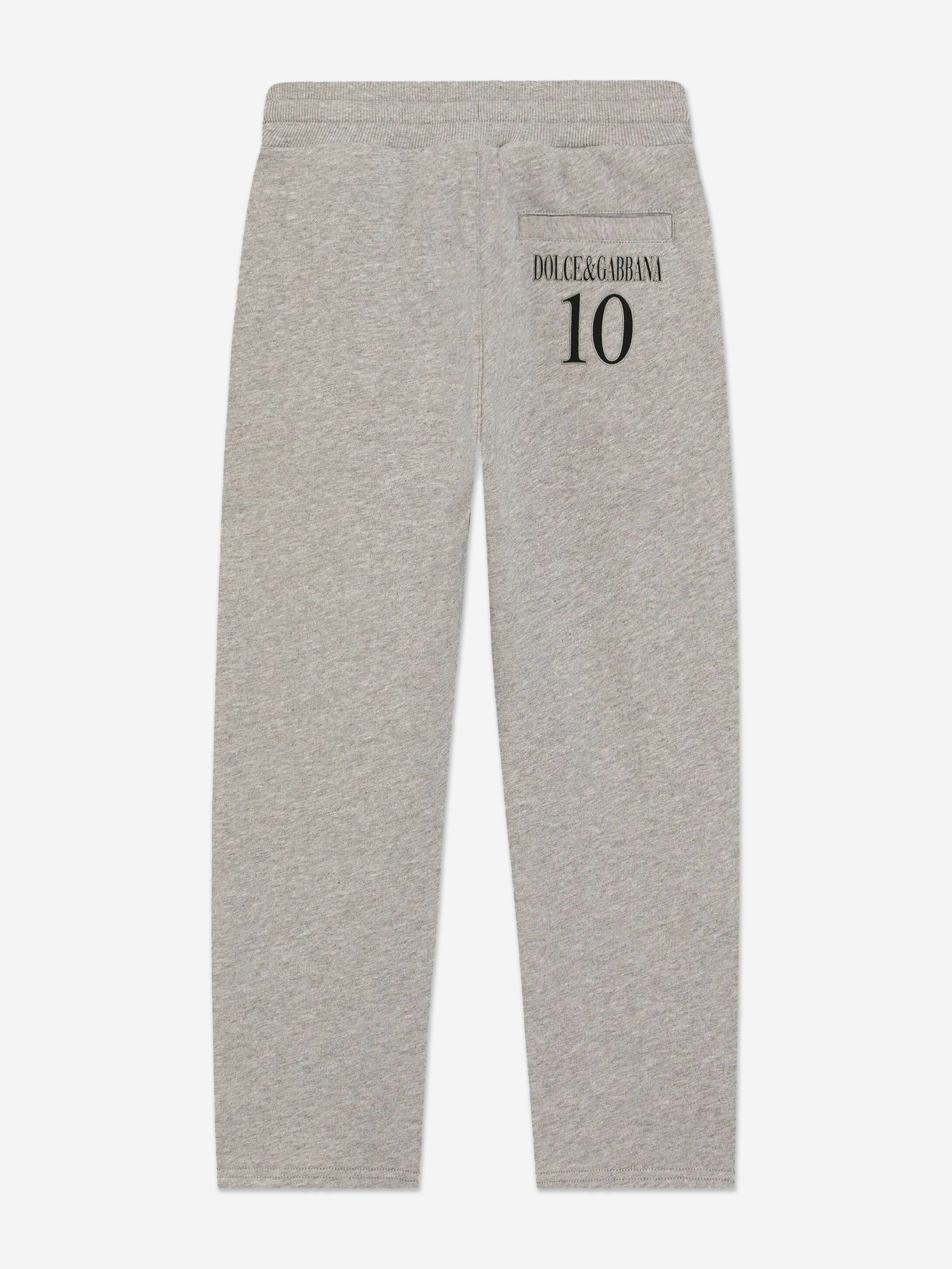 Dolce & Gabbana Boys Logo Joggers in Grey