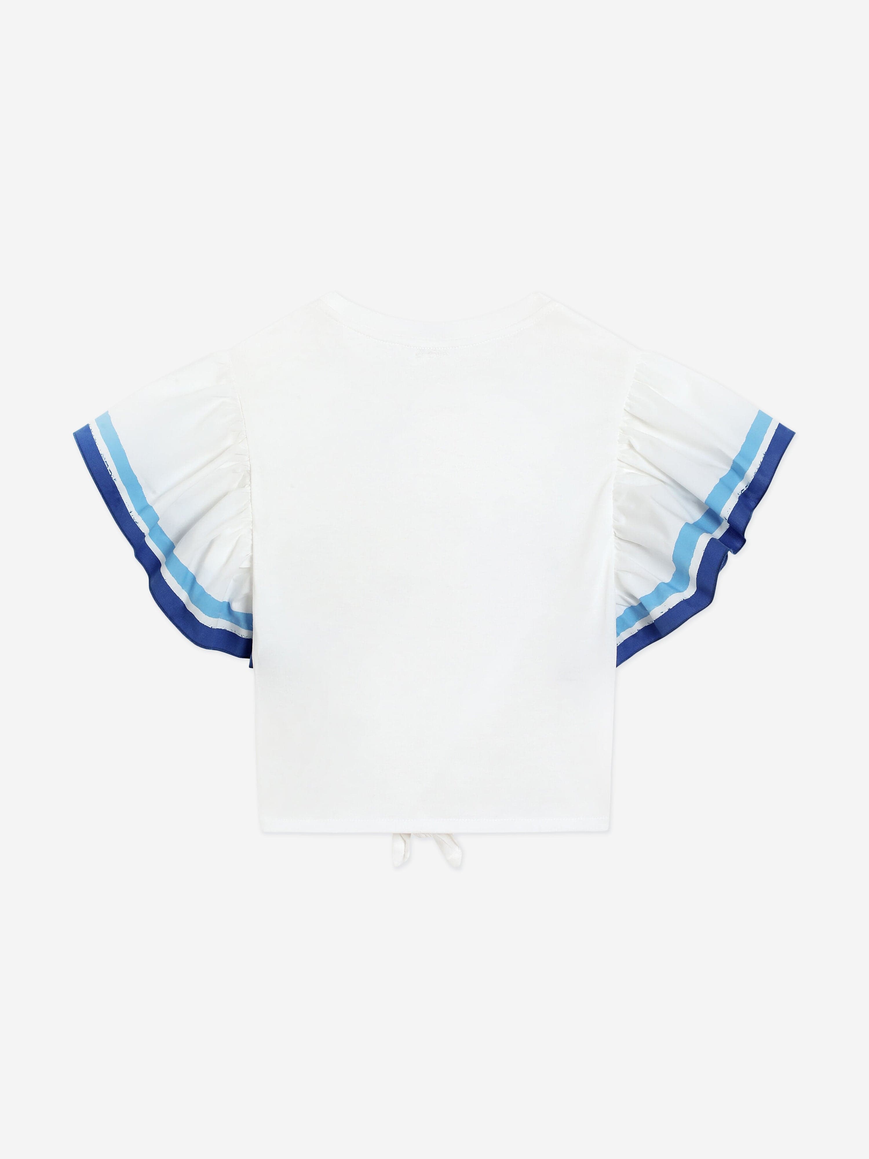 Dolce & Gabbana Girls Butterfly Logo Top in White