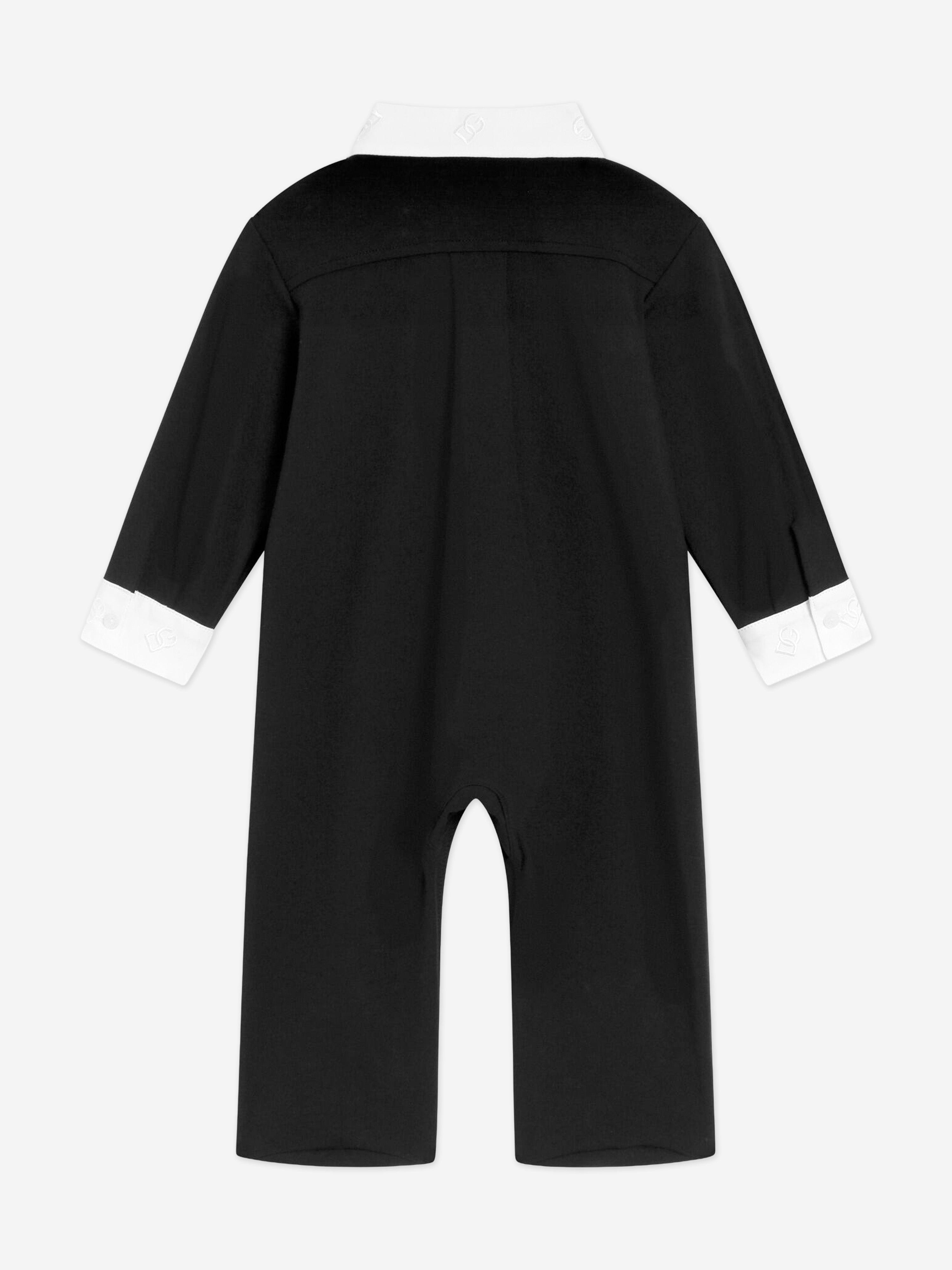 Dolce & Gabbana Baby Boys Tuxedo Babygrow in Black