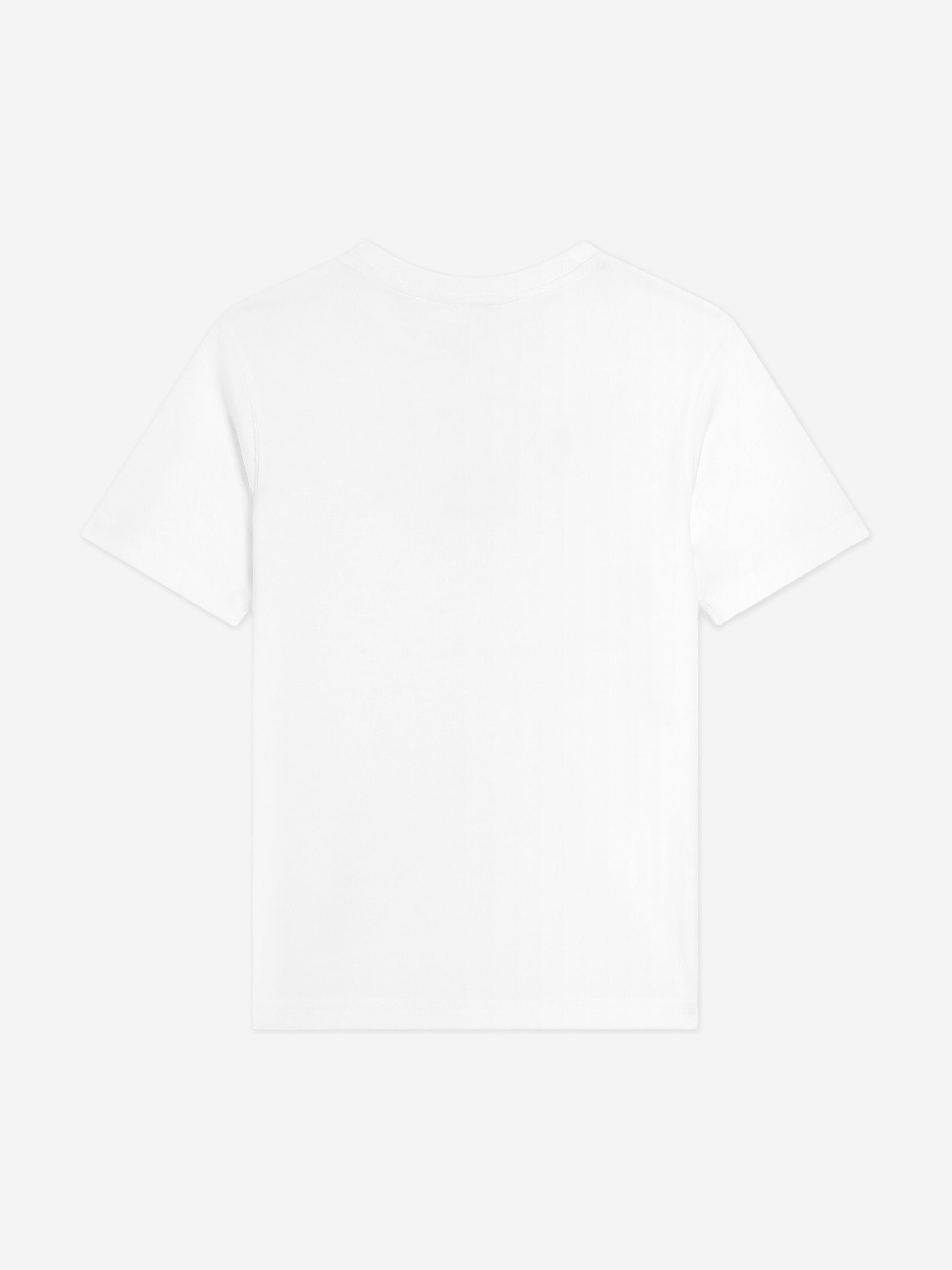 Dolce & Gabbana Boys Flock Logo T-Shirt in White