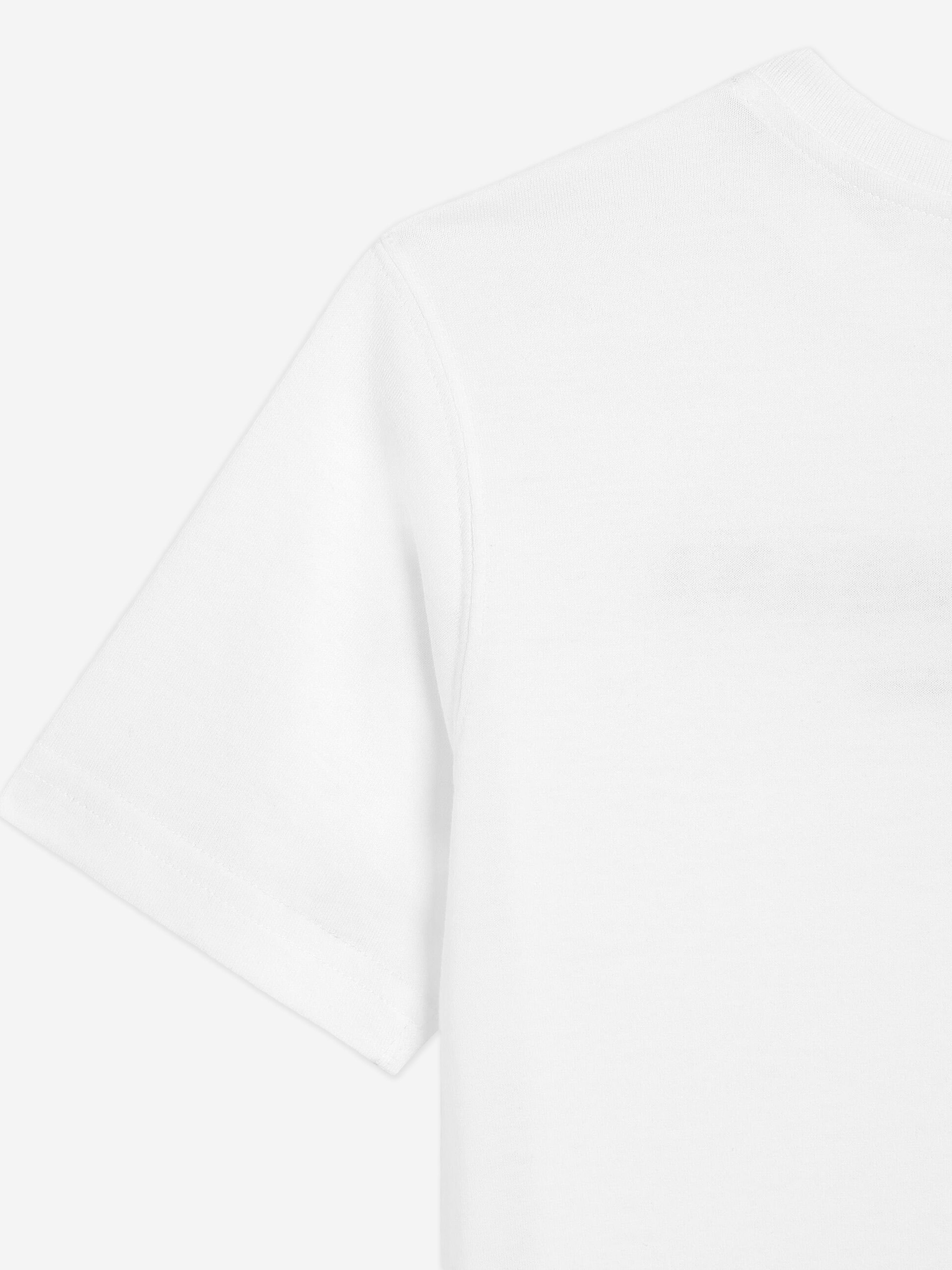Dolce & Gabbana Boys Flock Logo T-Shirt in White