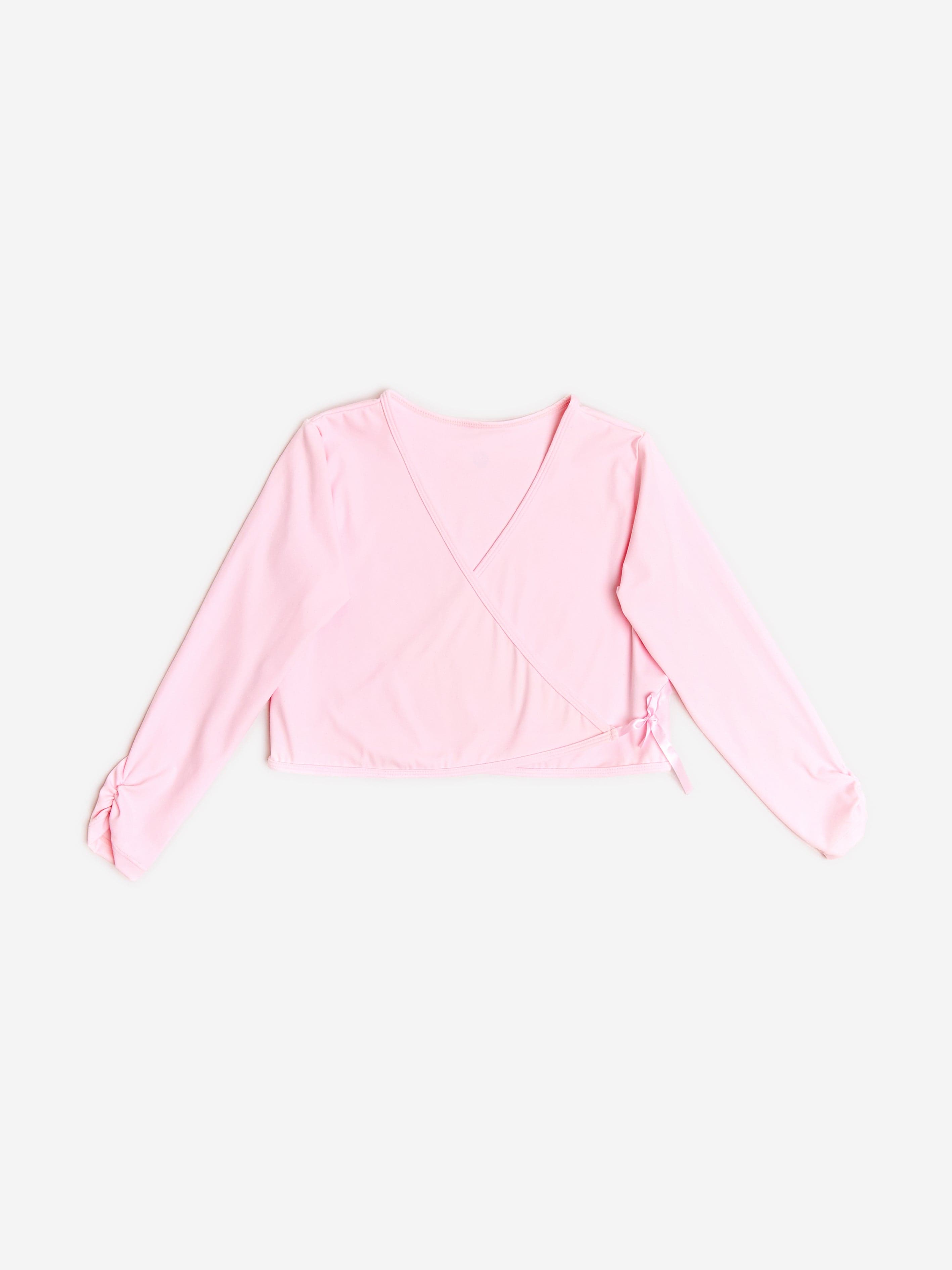 Danskin Girls Rhythm Wrap Top in Pink