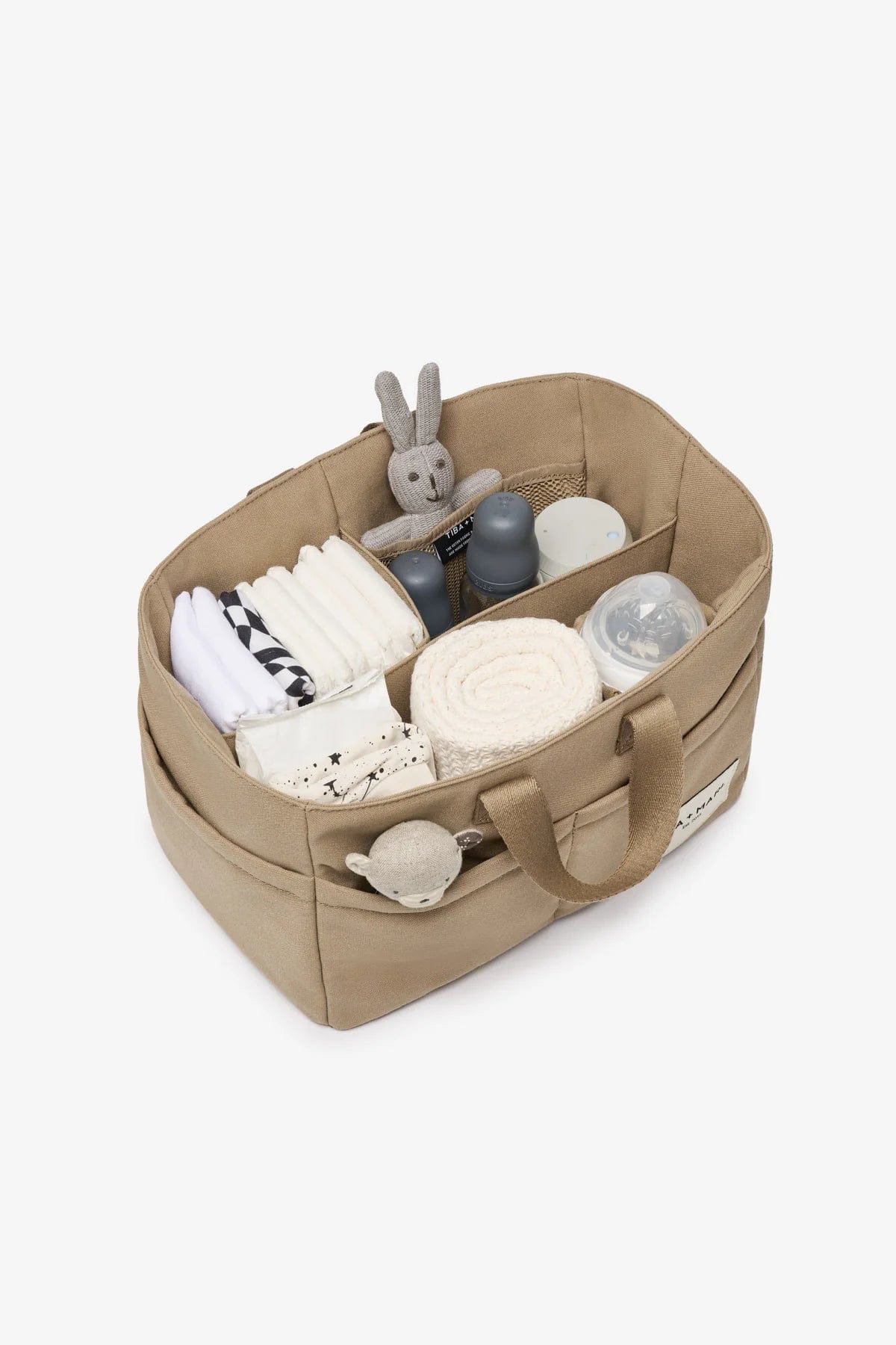 Tiba + Marl Baby The Canvas Organiser Caddy in Beige (26cm)