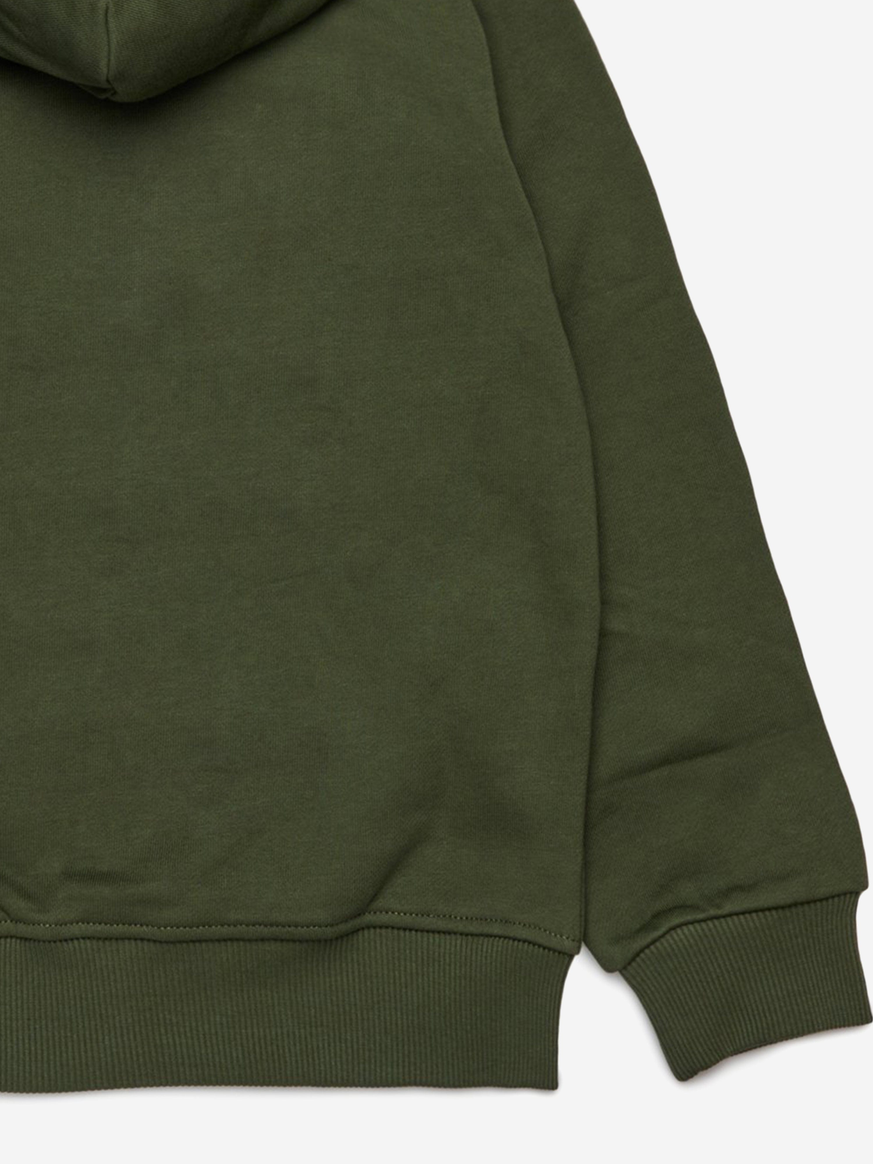 Diesel Kids Logo Hoodie in Green