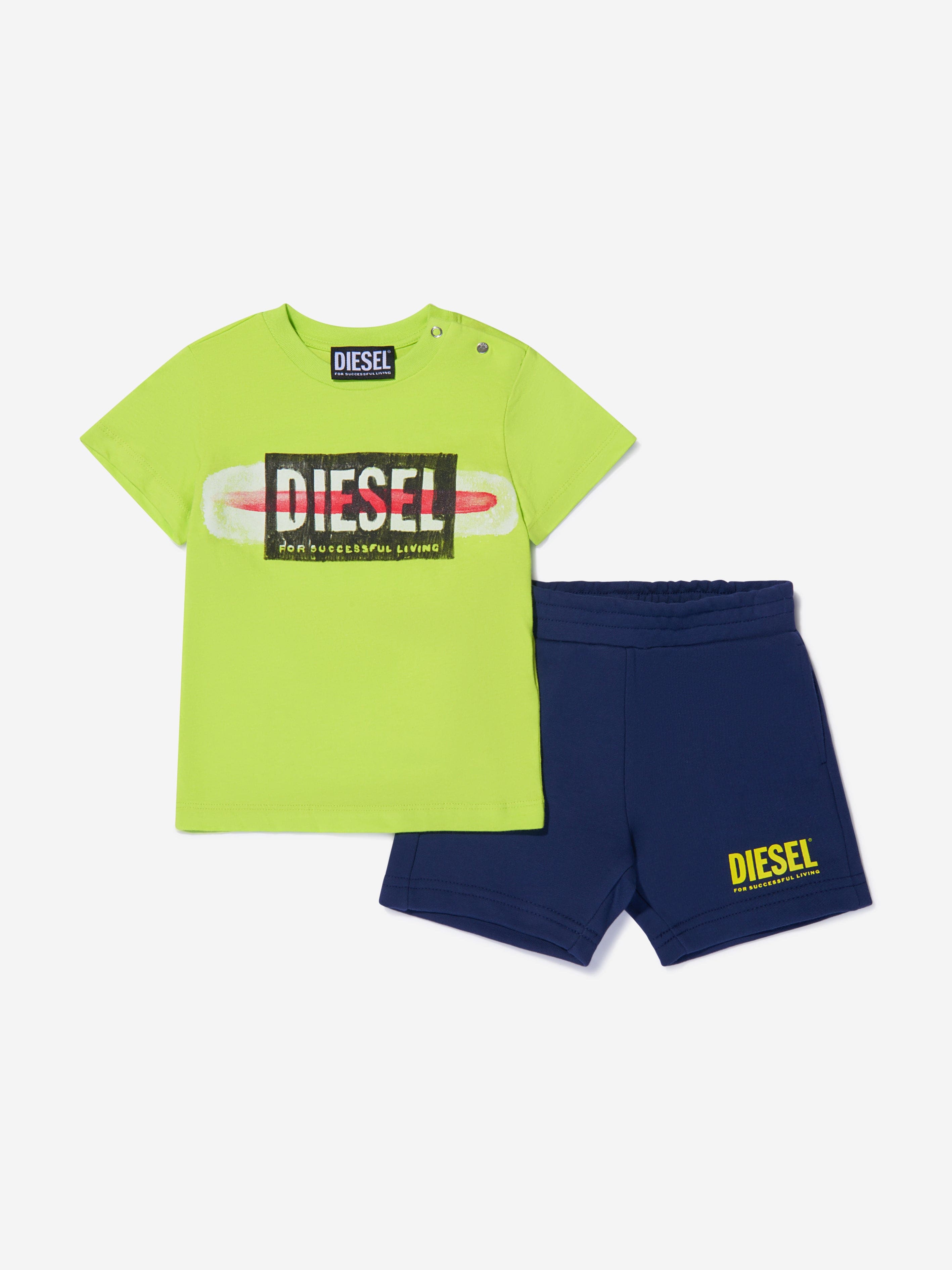 Diesel Baby Boys Cotton Logo Shorts