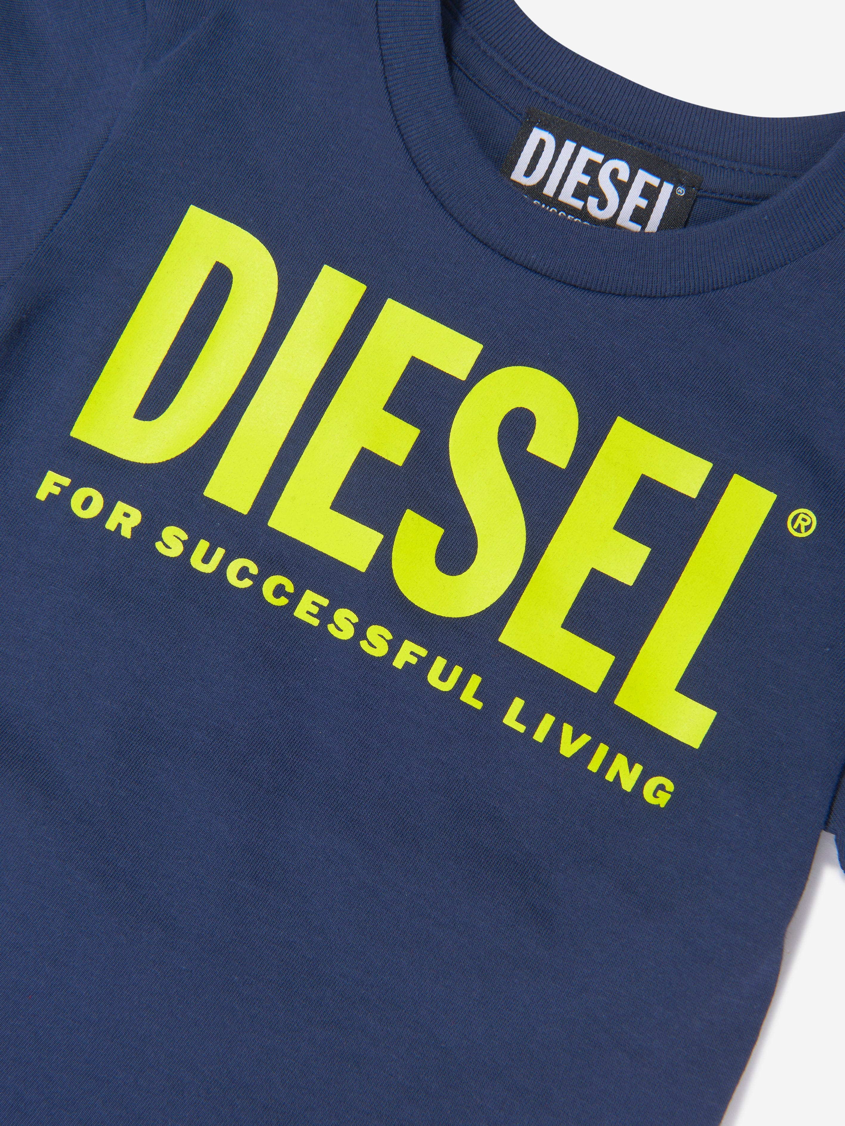 Diesel Baby Unisex Cotton Logo T-Shirt