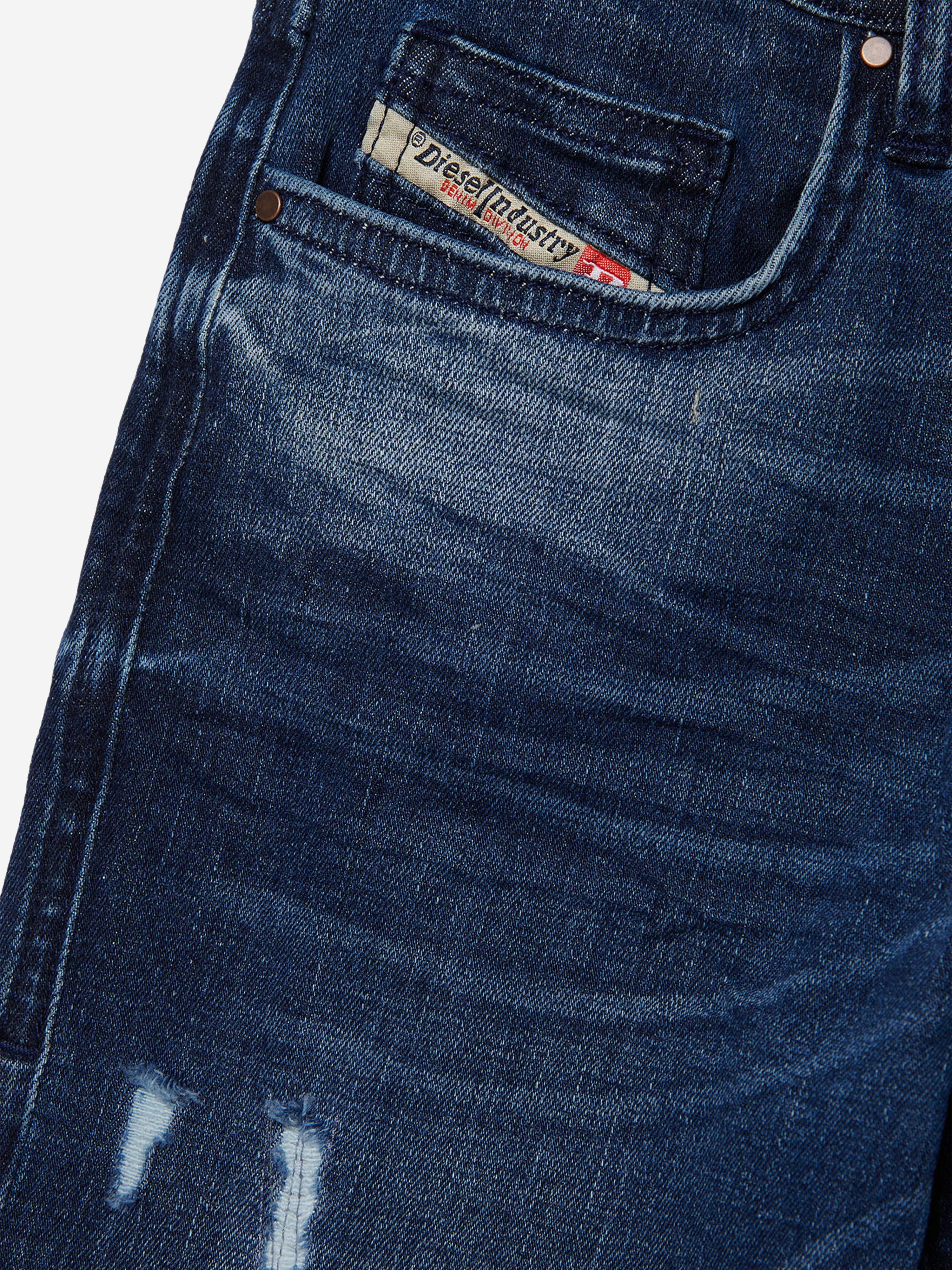 Diesel Boys Distressed Regular Jeans in Blue