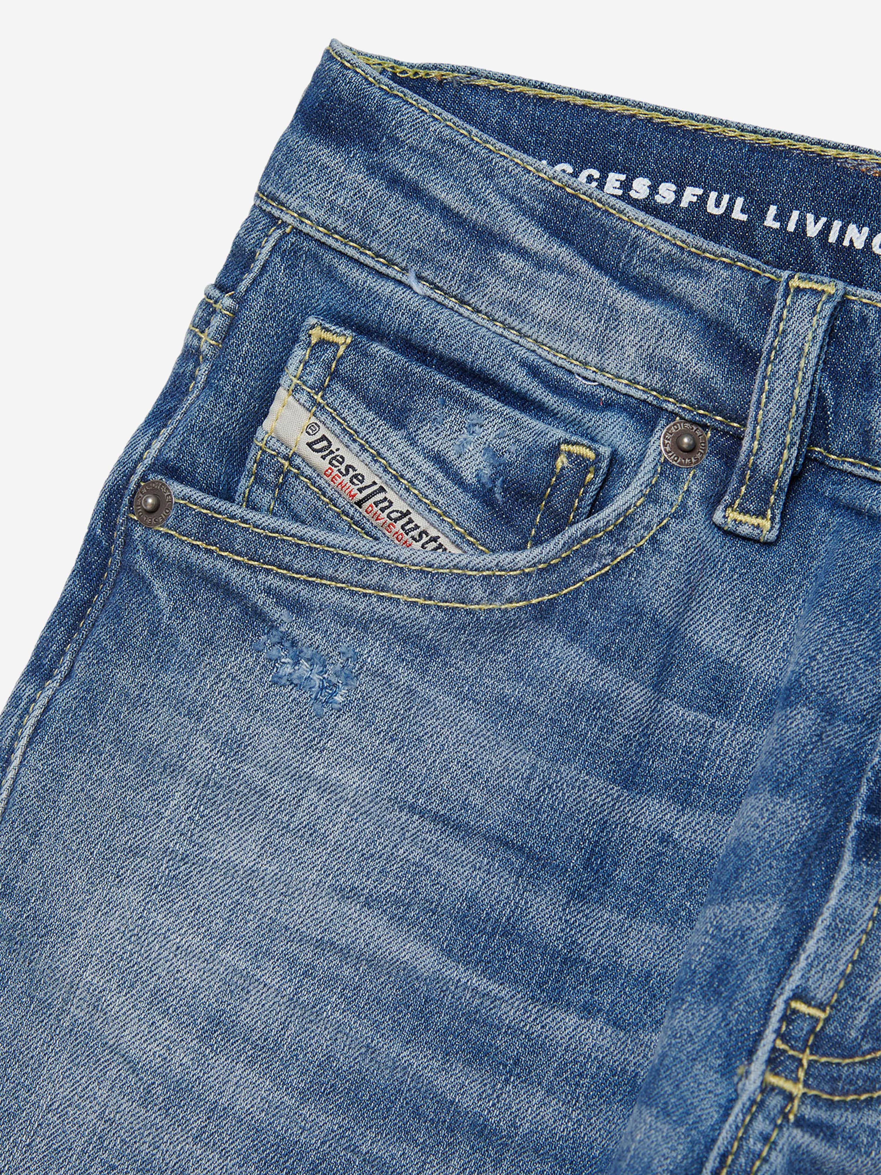 Diesel Boys Regular Fit Jeans in Blue