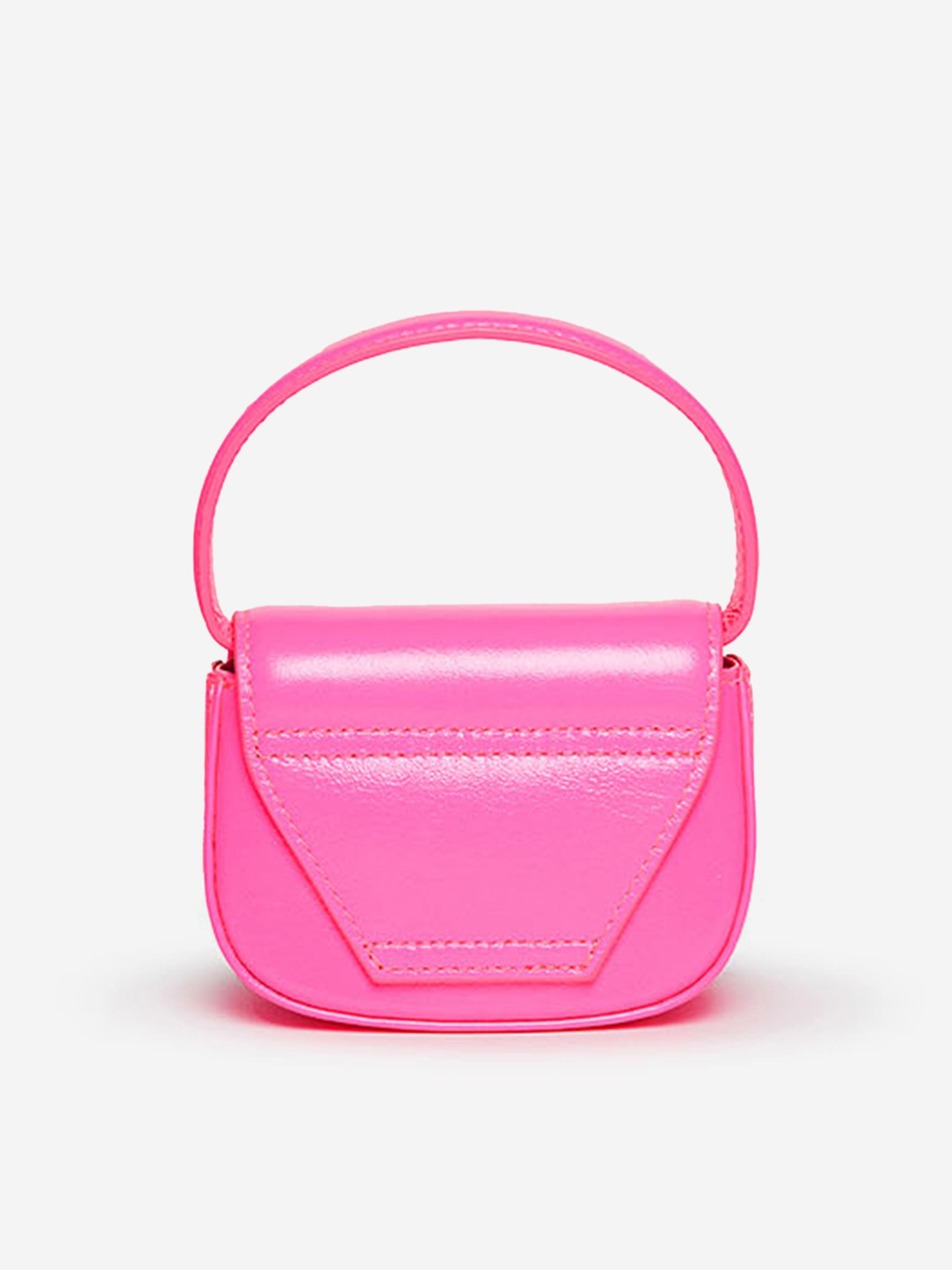 Diesel Girls Leather Logo Mini Bag in Pink (9.5cm)