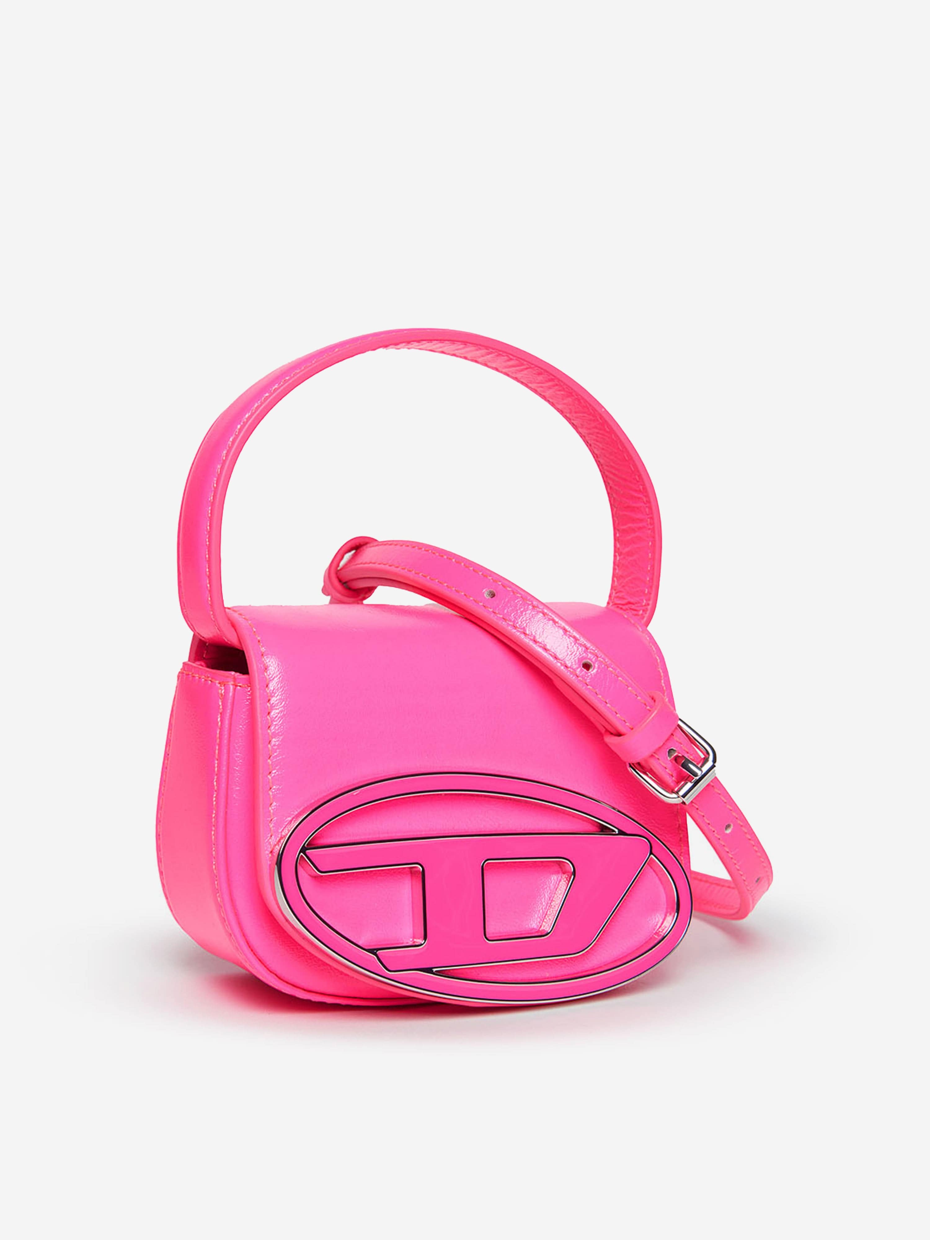 Diesel Girls Leather Logo Mini Bag in Pink (9.5cm)