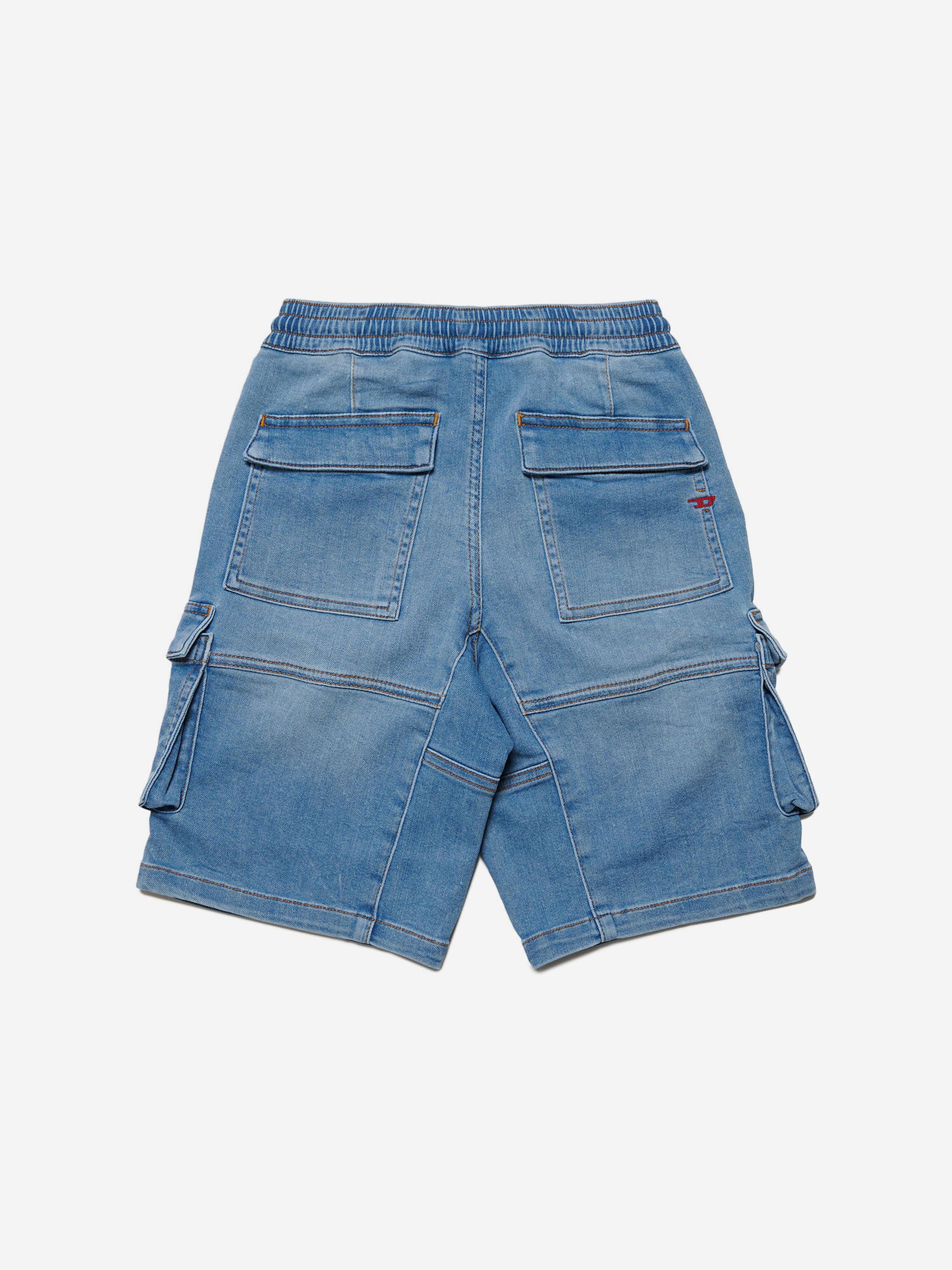 Diesel Boys JoggJean® Drawstring Shorts in Blue