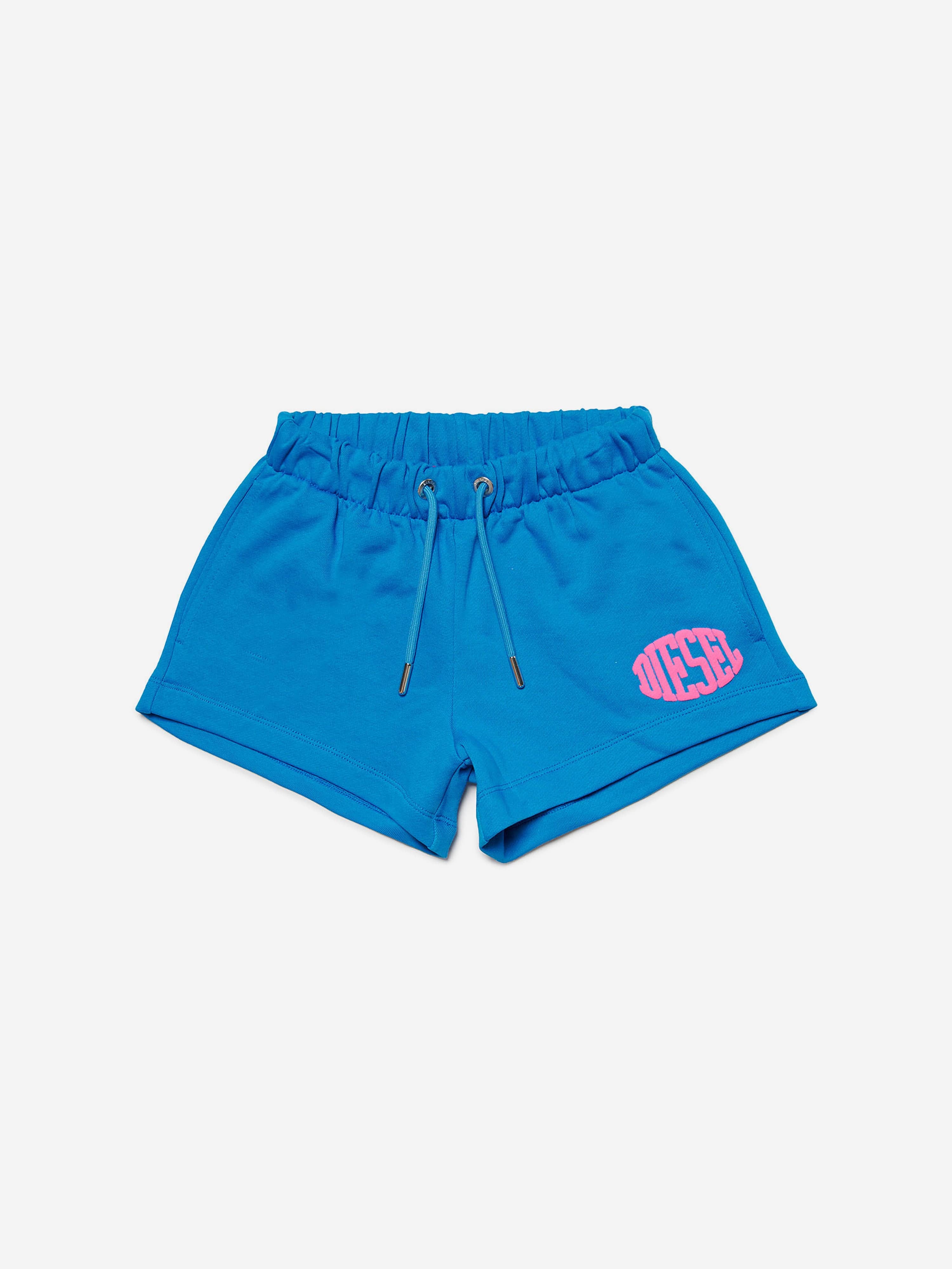 Diesel Girls Logo Shorts in Blue