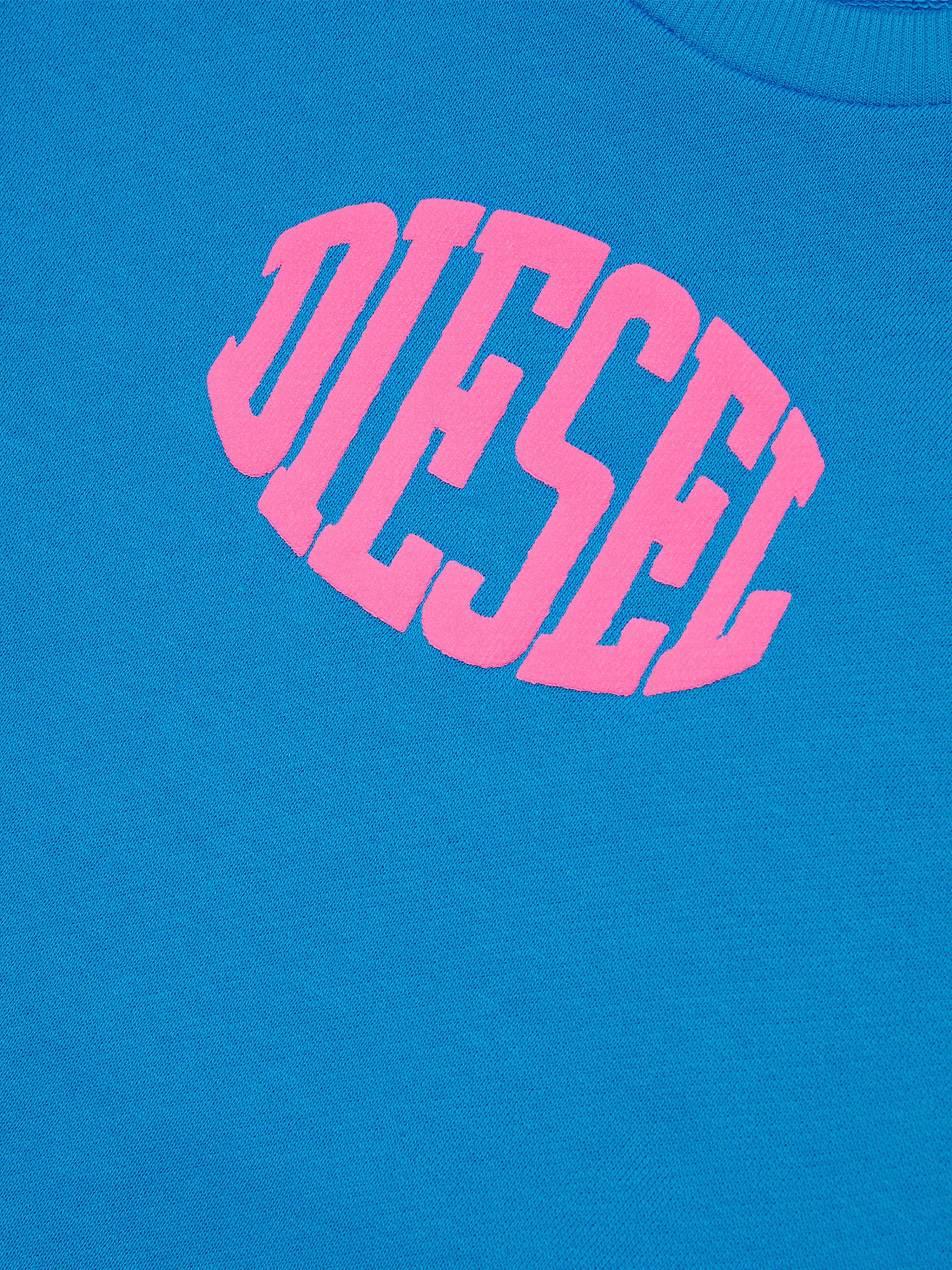 Diesel Girls Logo Sweatshirt in Blue