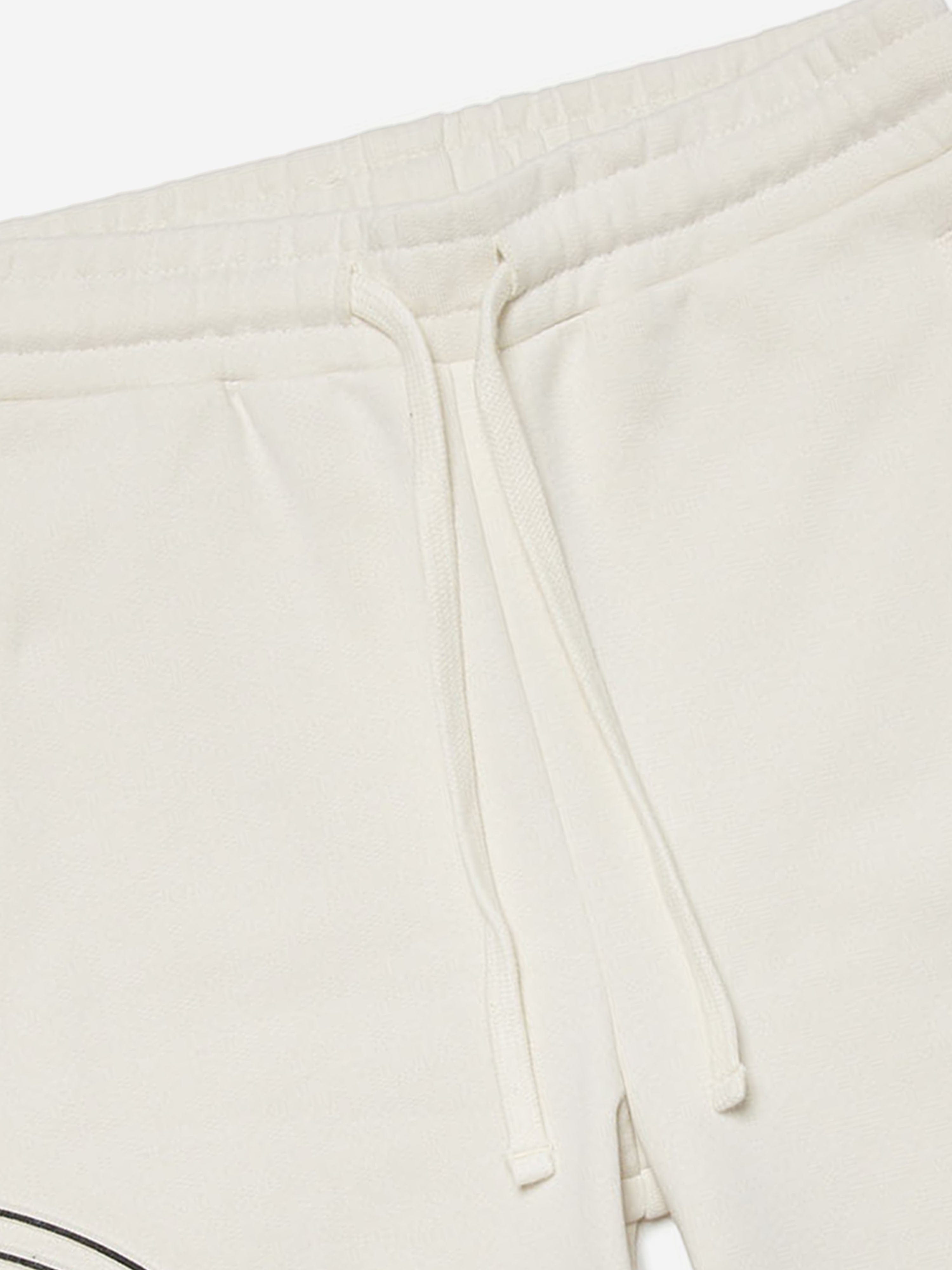 Diesel Boys Logo Shorts in Ivory