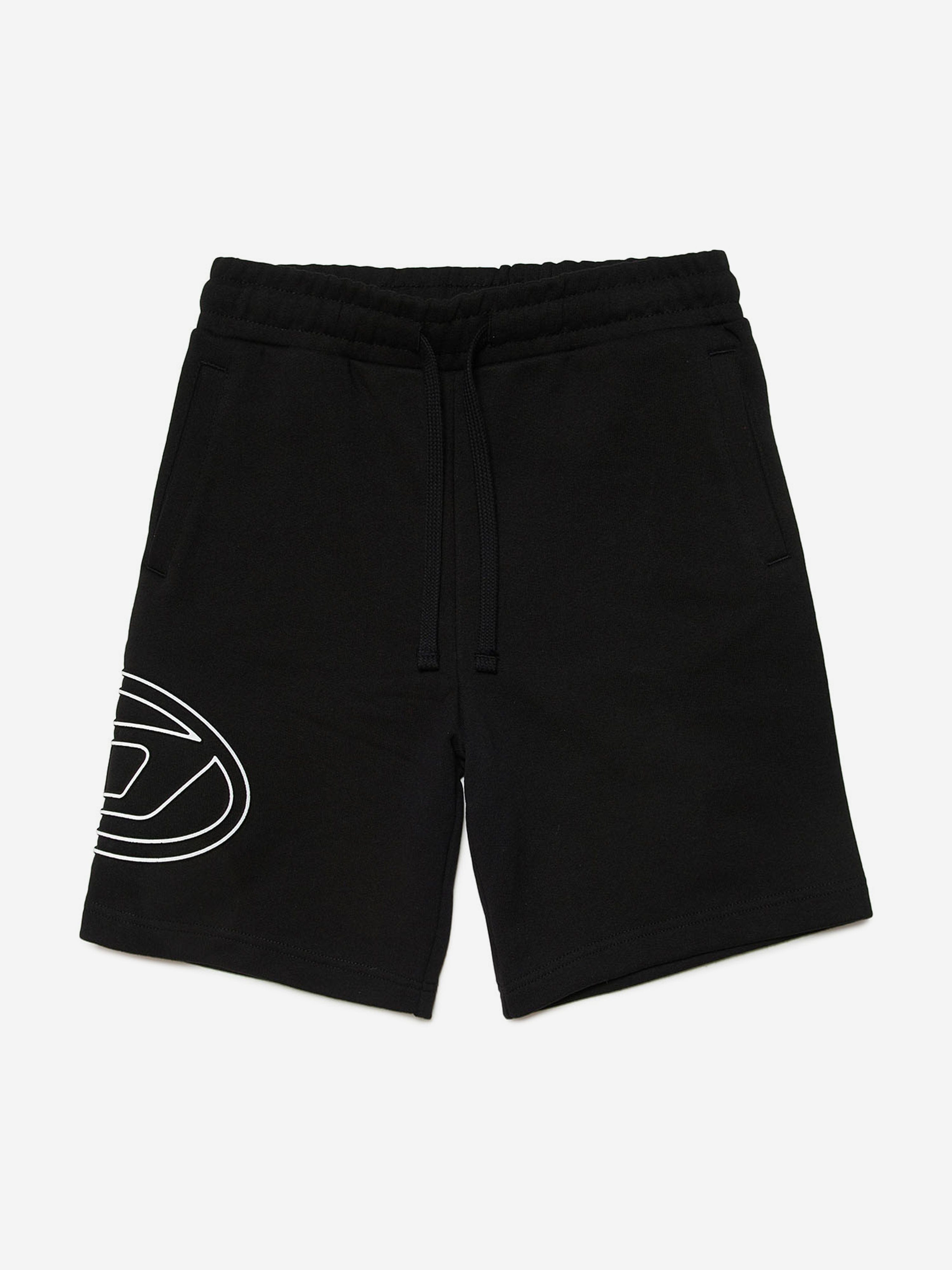 Diesel Boys Logo Shorts in Black