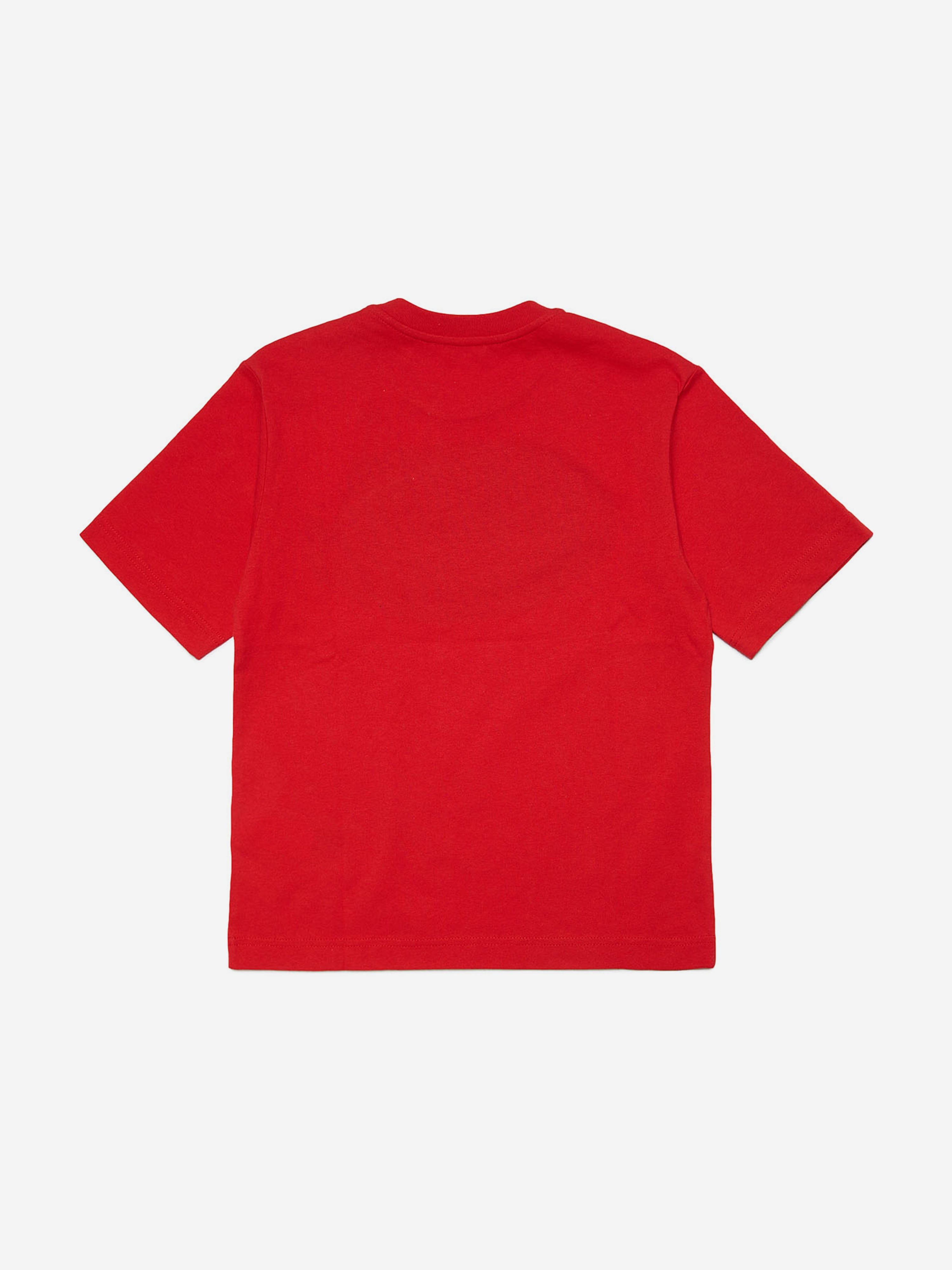 Diesel Boys Logo T-Shirt in Red