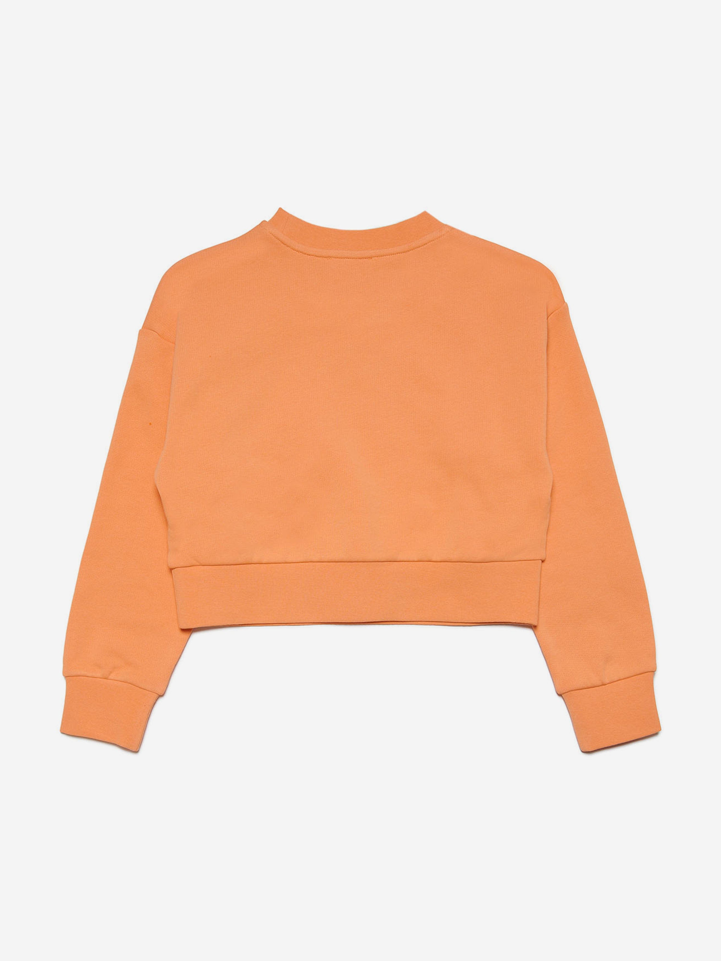 Diesel Girls Logo Sweatshirt in Orange