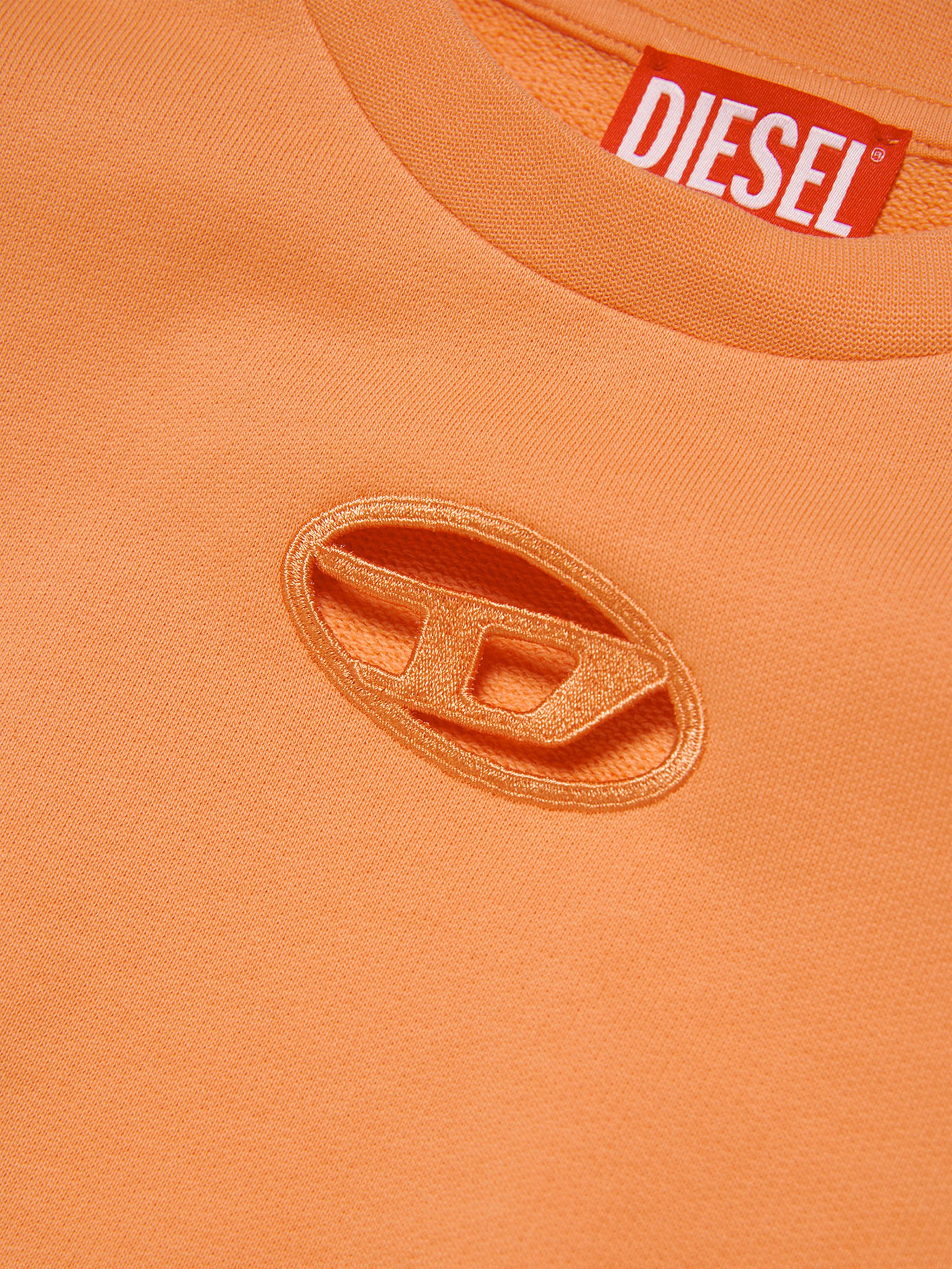 Diesel Girls Logo Sweatshirt in Orange