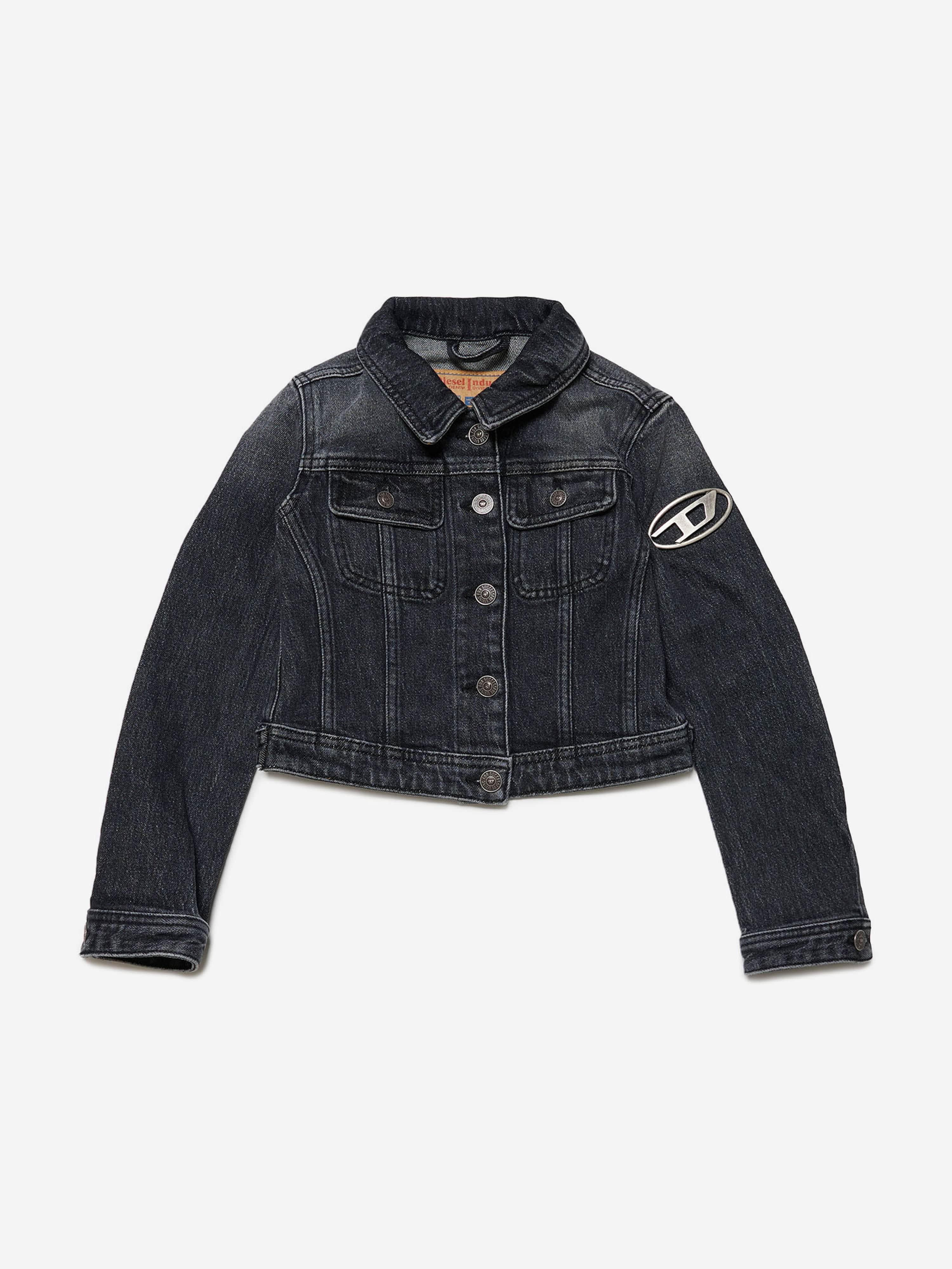 Diesel Girls Denim Jacket in Black