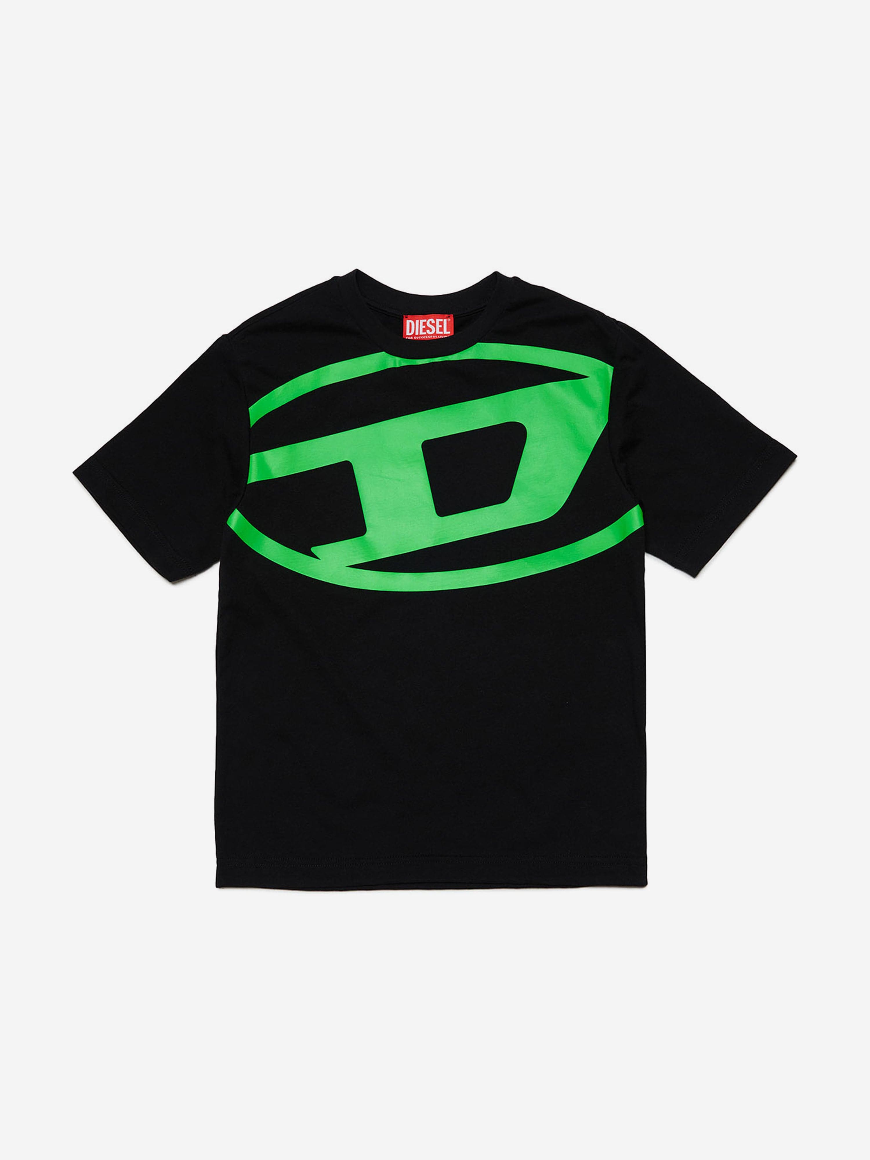 Diesel Boys Logo T-Shirt in Black