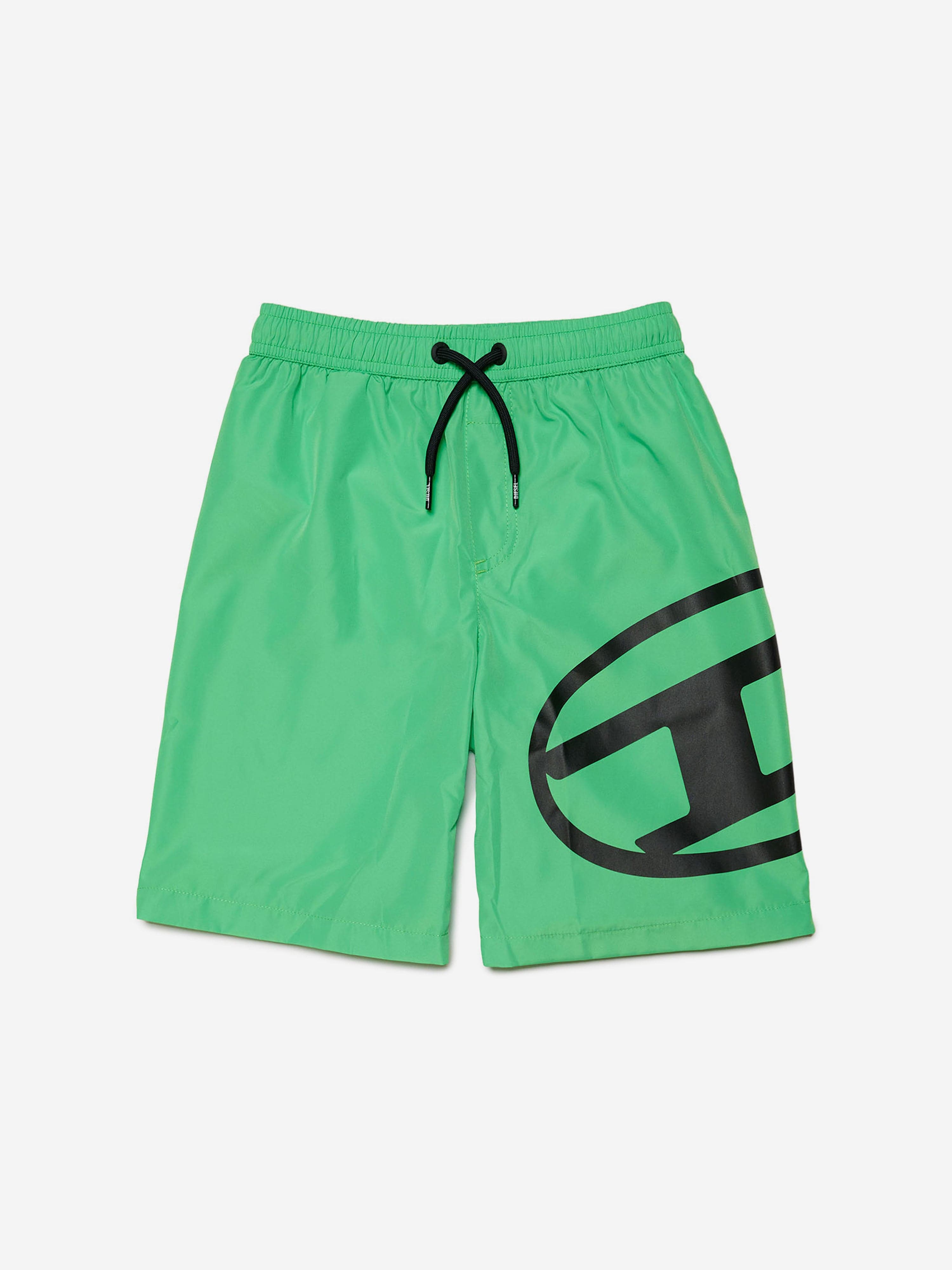 Diesel Boys Logo Swim Shorts in Green