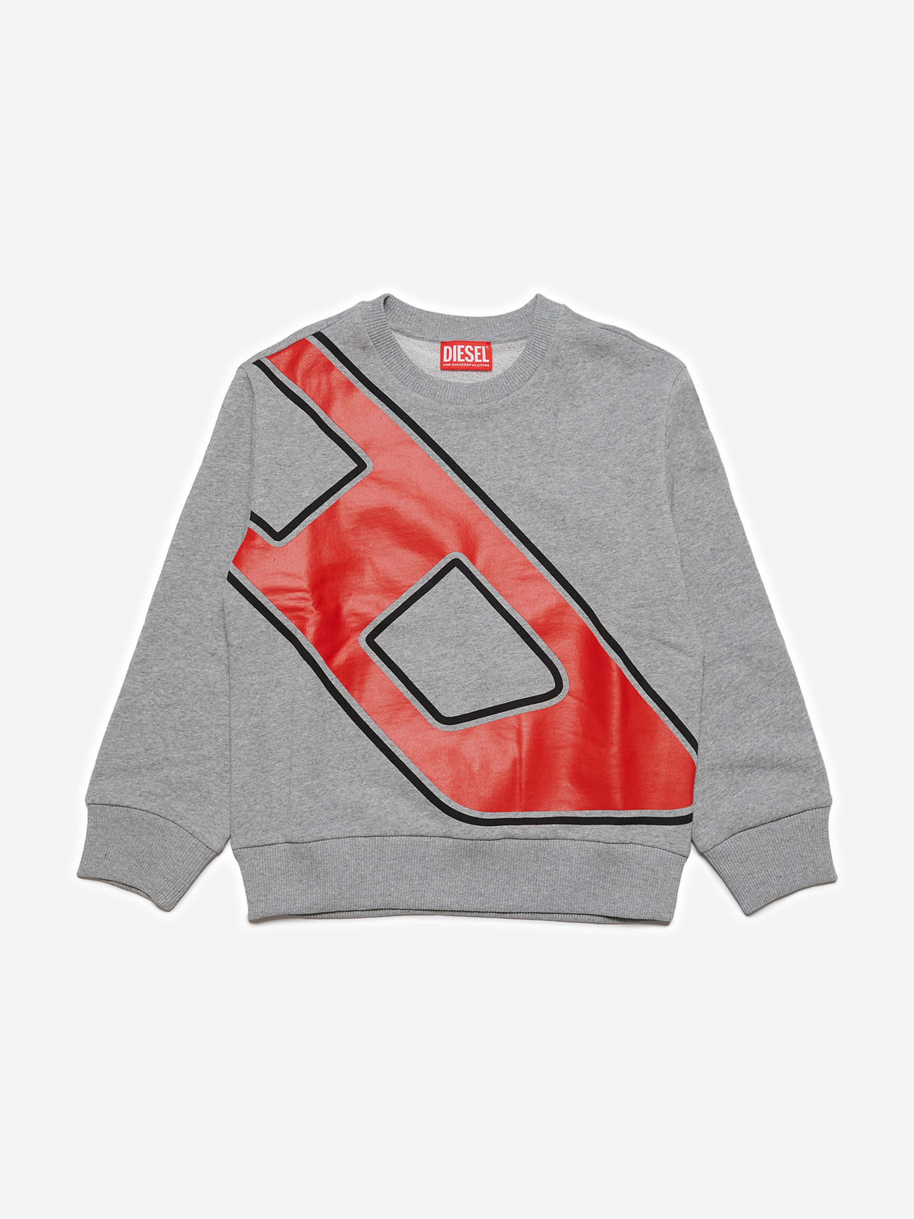 Diesel Boys Logo Sweatshirt in Grey