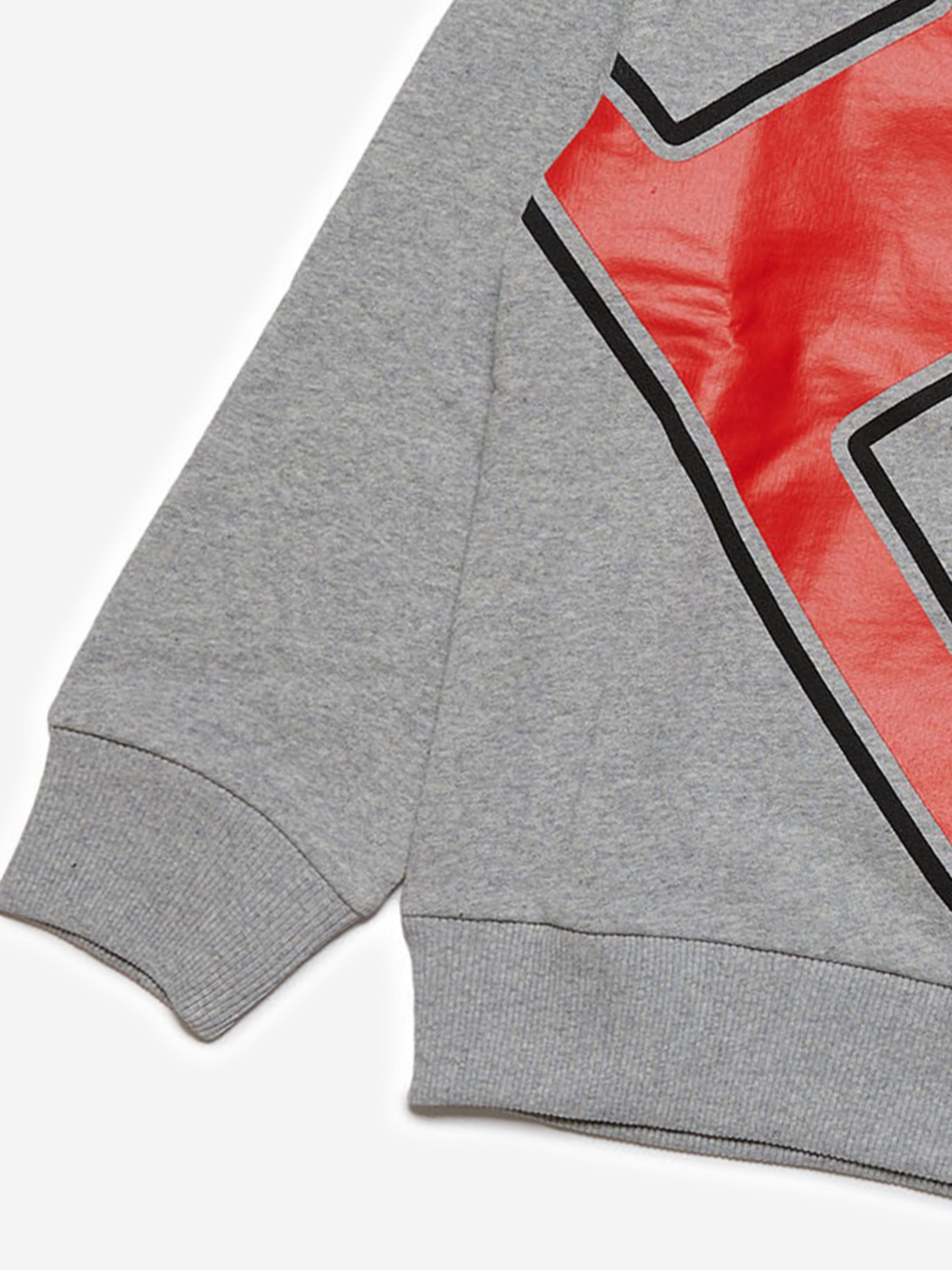 Diesel Boys Logo Sweatshirt in Grey