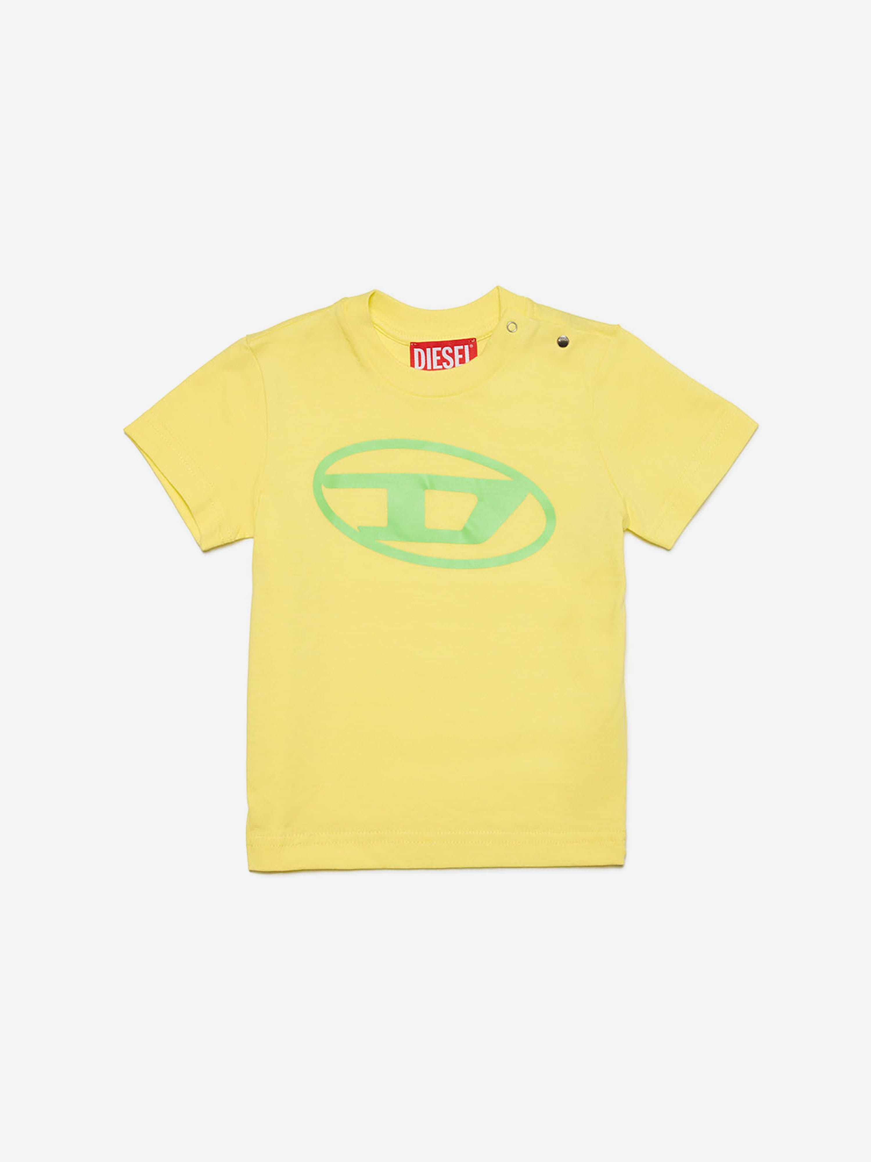 Diesel Baby Logo T-Shirt in Yellow