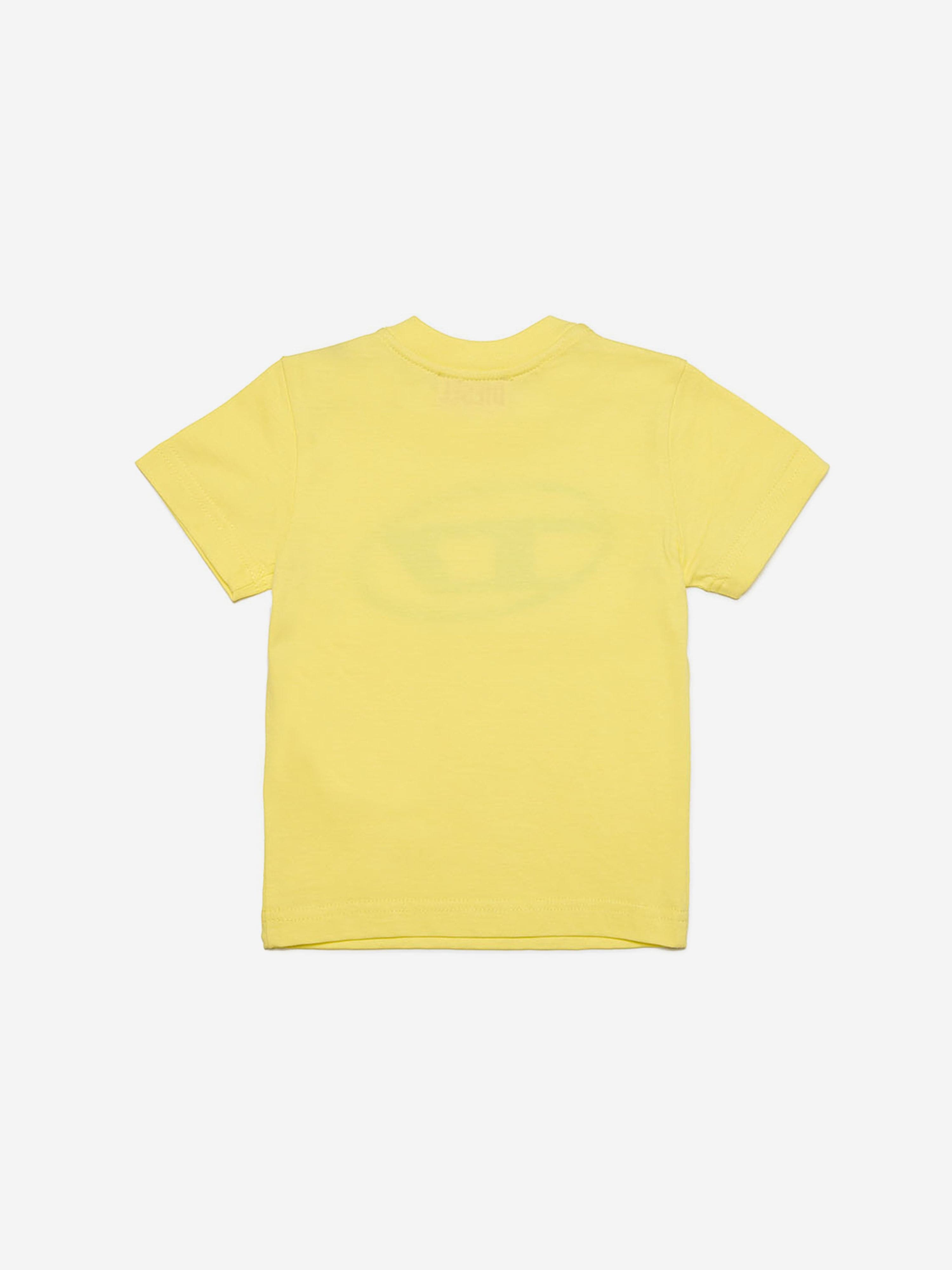 Diesel Baby Logo T-Shirt in Yellow