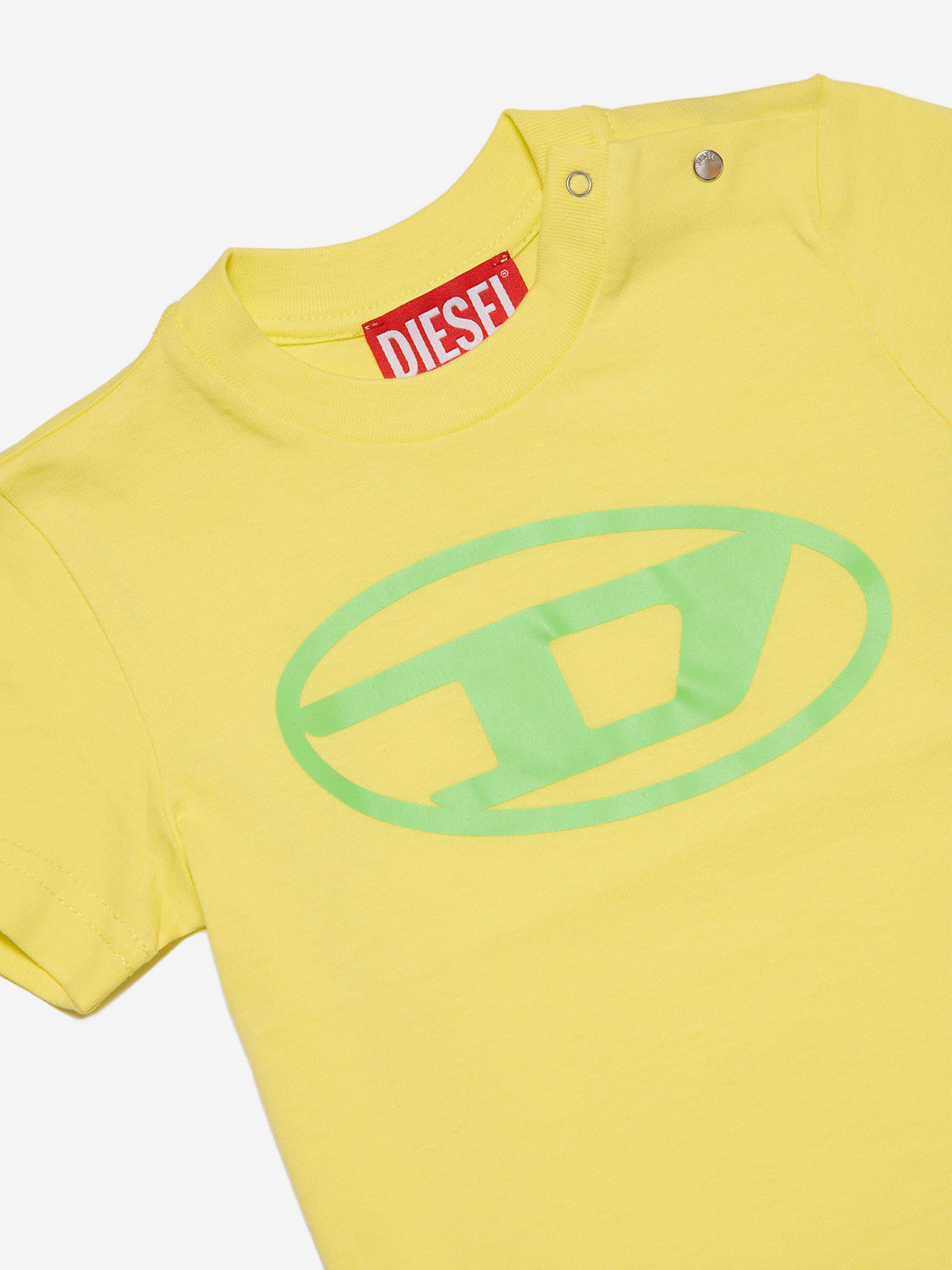 Diesel Baby Logo T-Shirt in Yellow