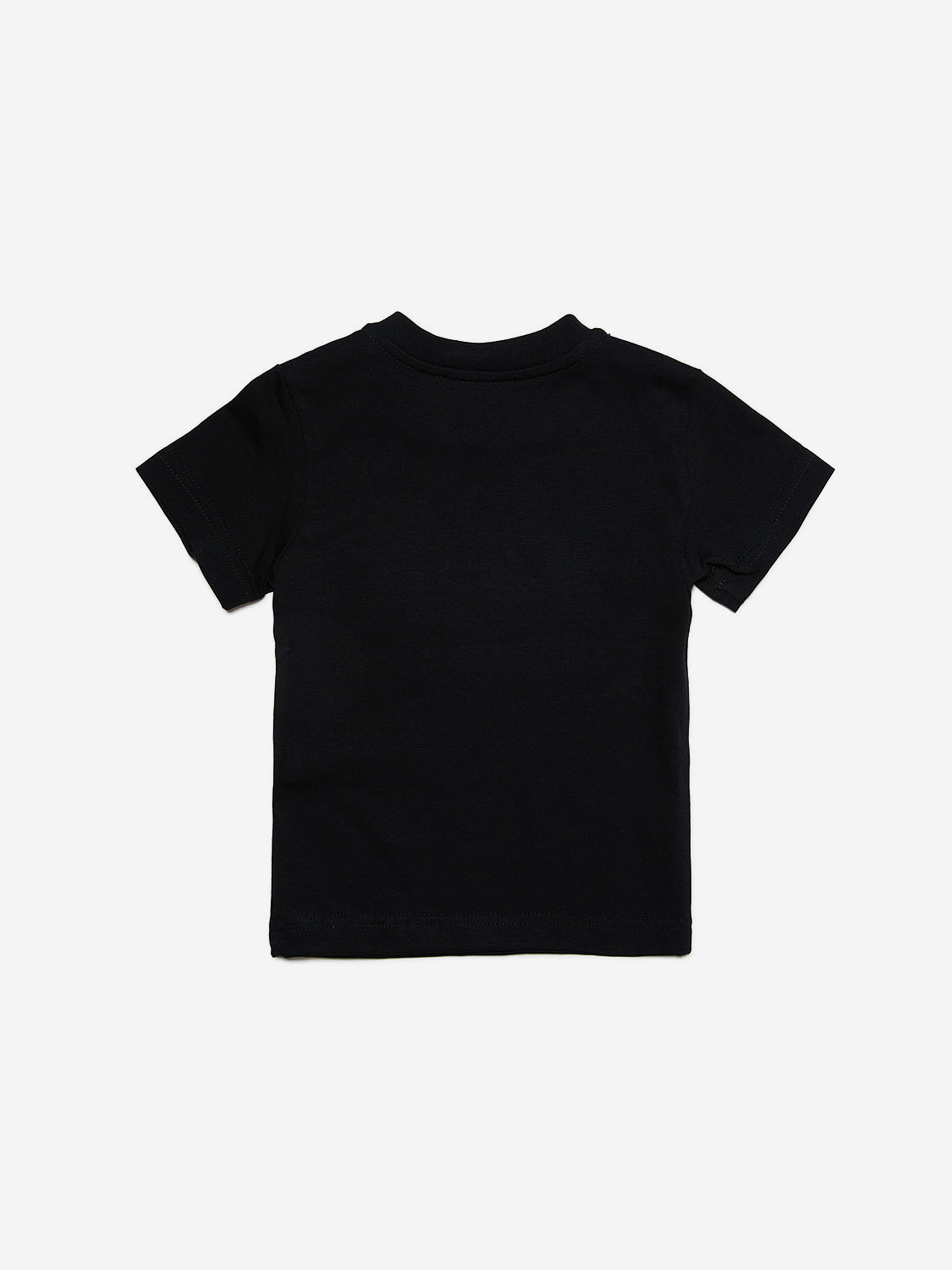 Diesel Baby Logo Print T-Shirt in Black