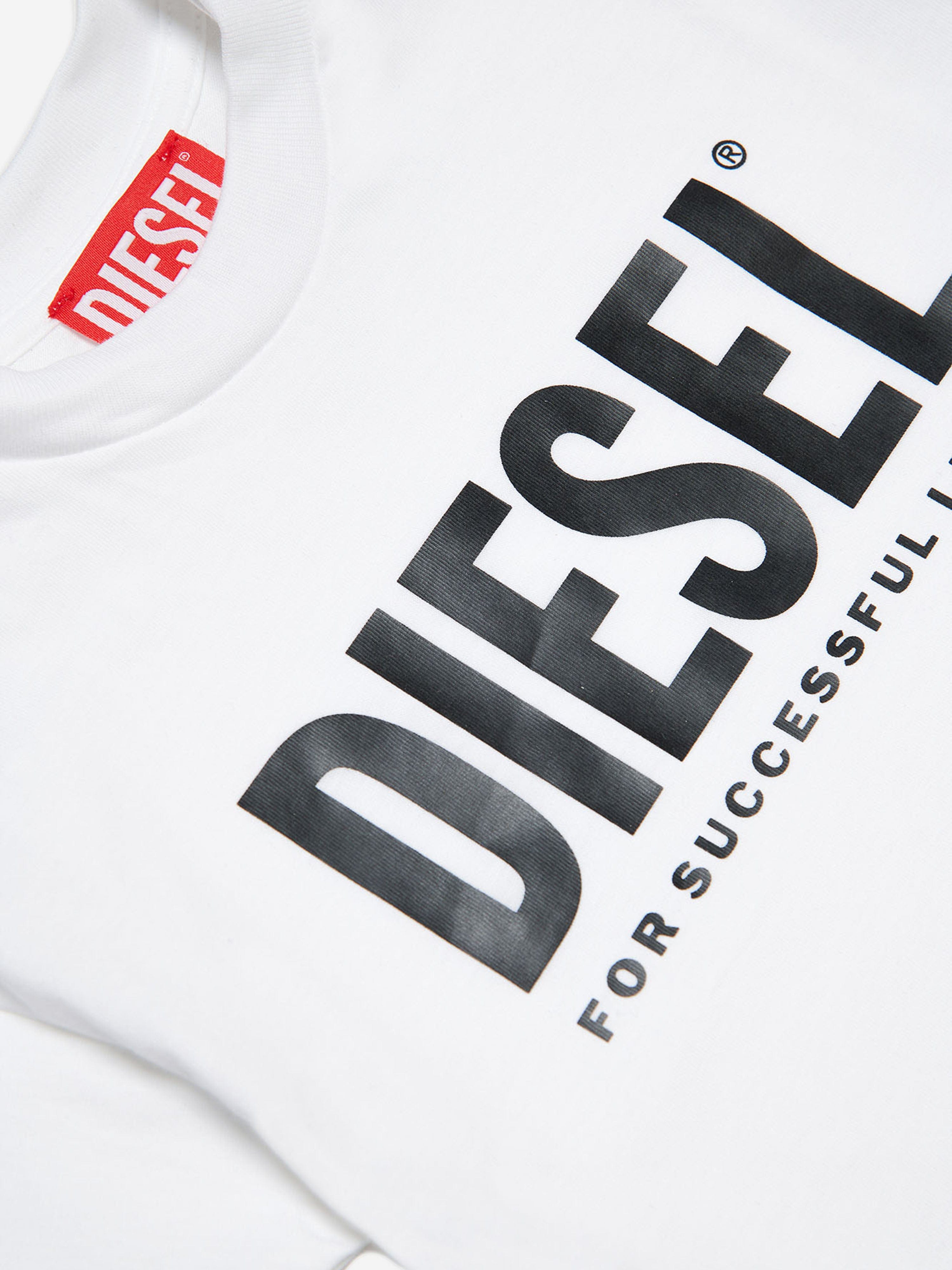 Diesel Baby Logo T-Shirt in White