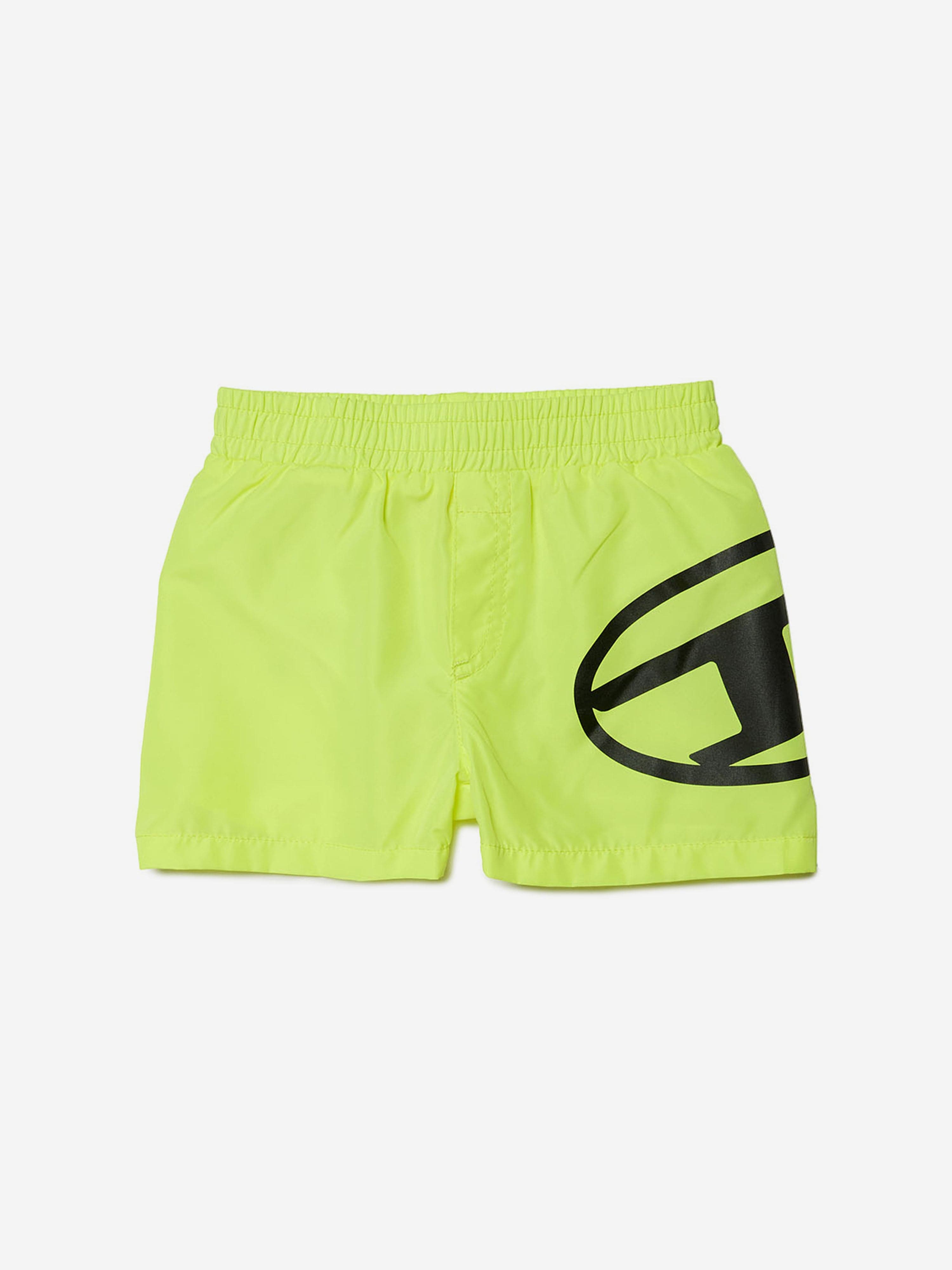 Diesel Baby Boys Logo Swim Shorts in Yellow