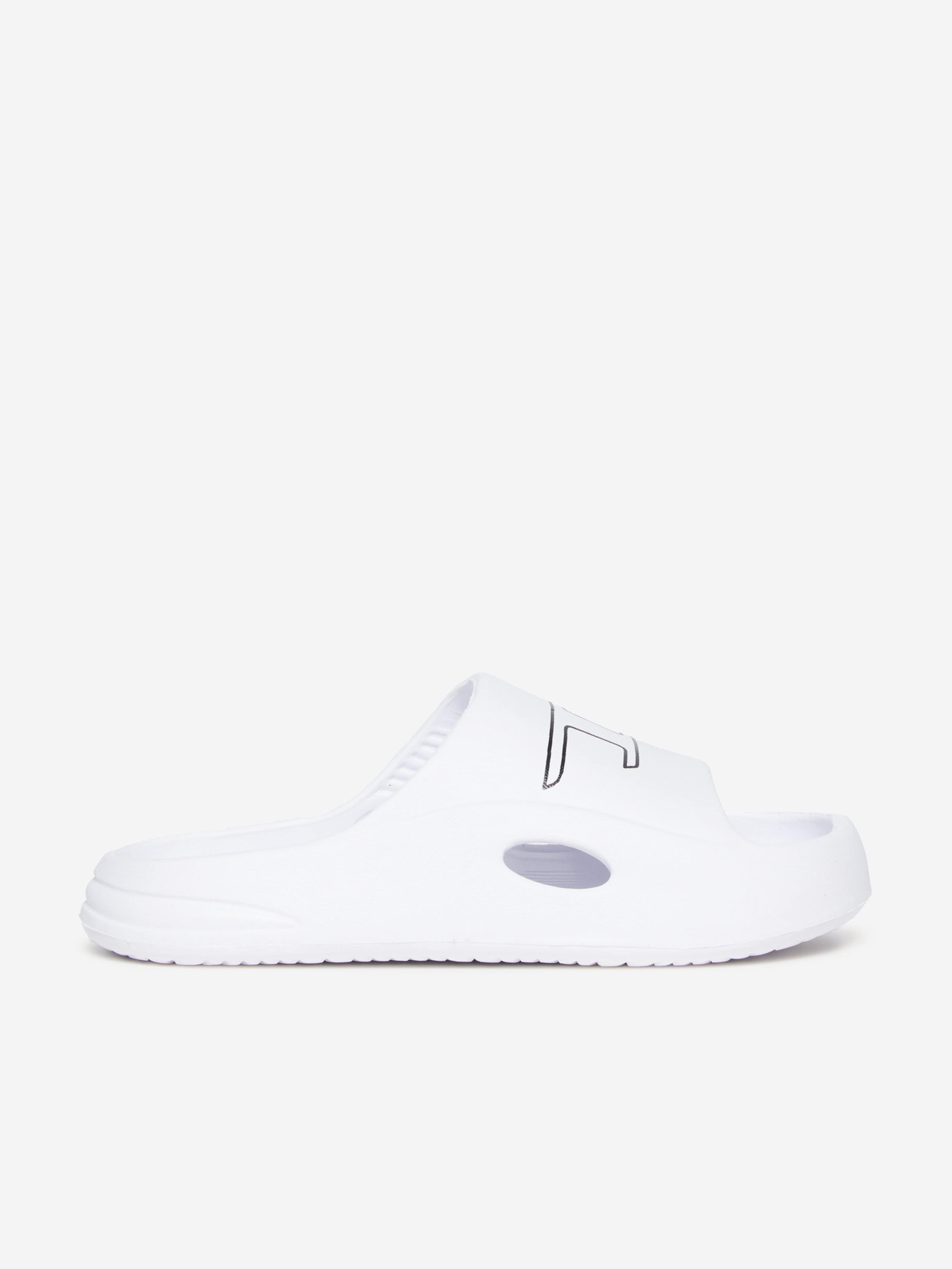 Diesel Kids Logo Sliders in White