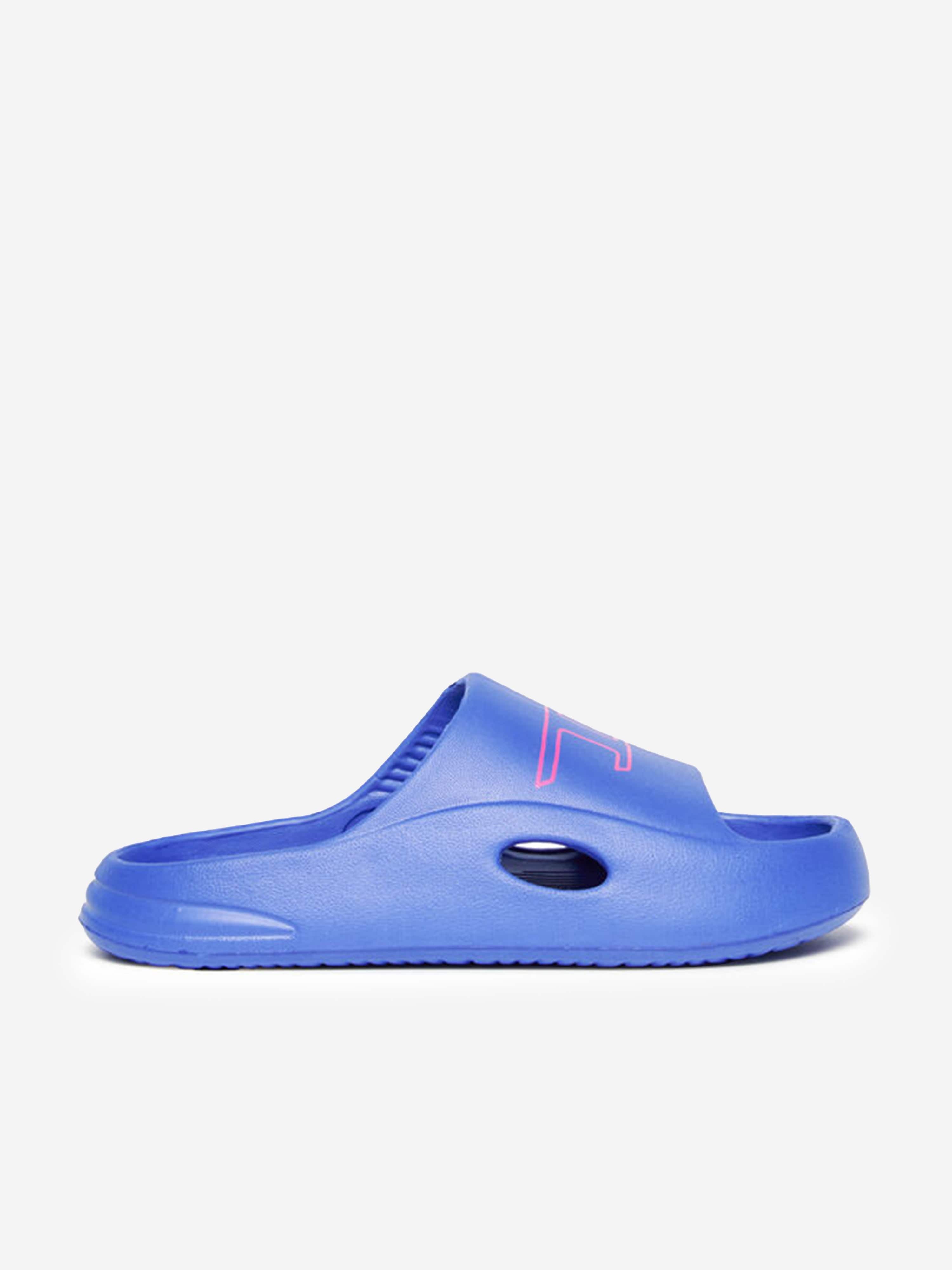 Diesel Kids Logo Sliders in Blue