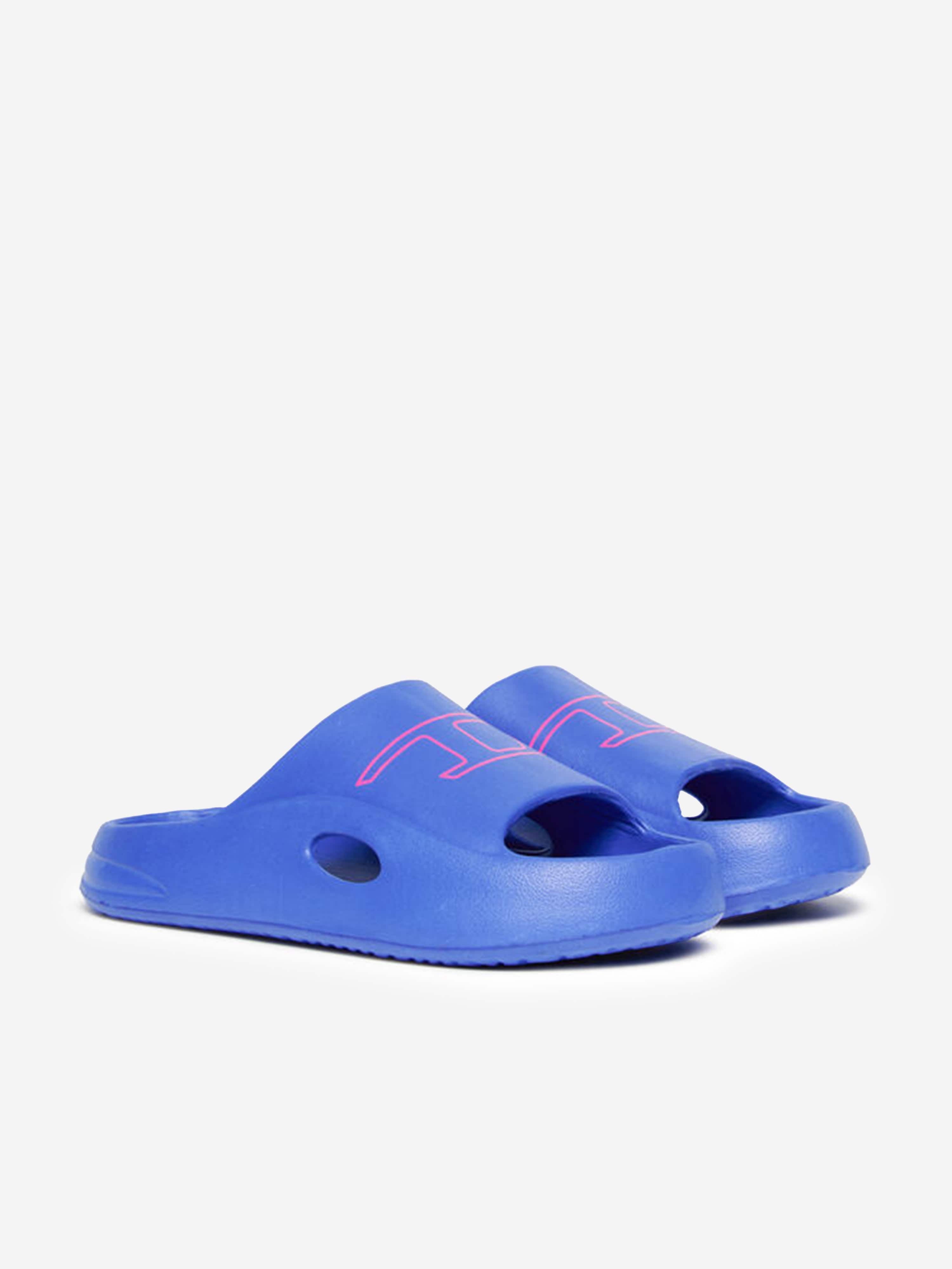 Diesel Kids Logo Sliders in Blue