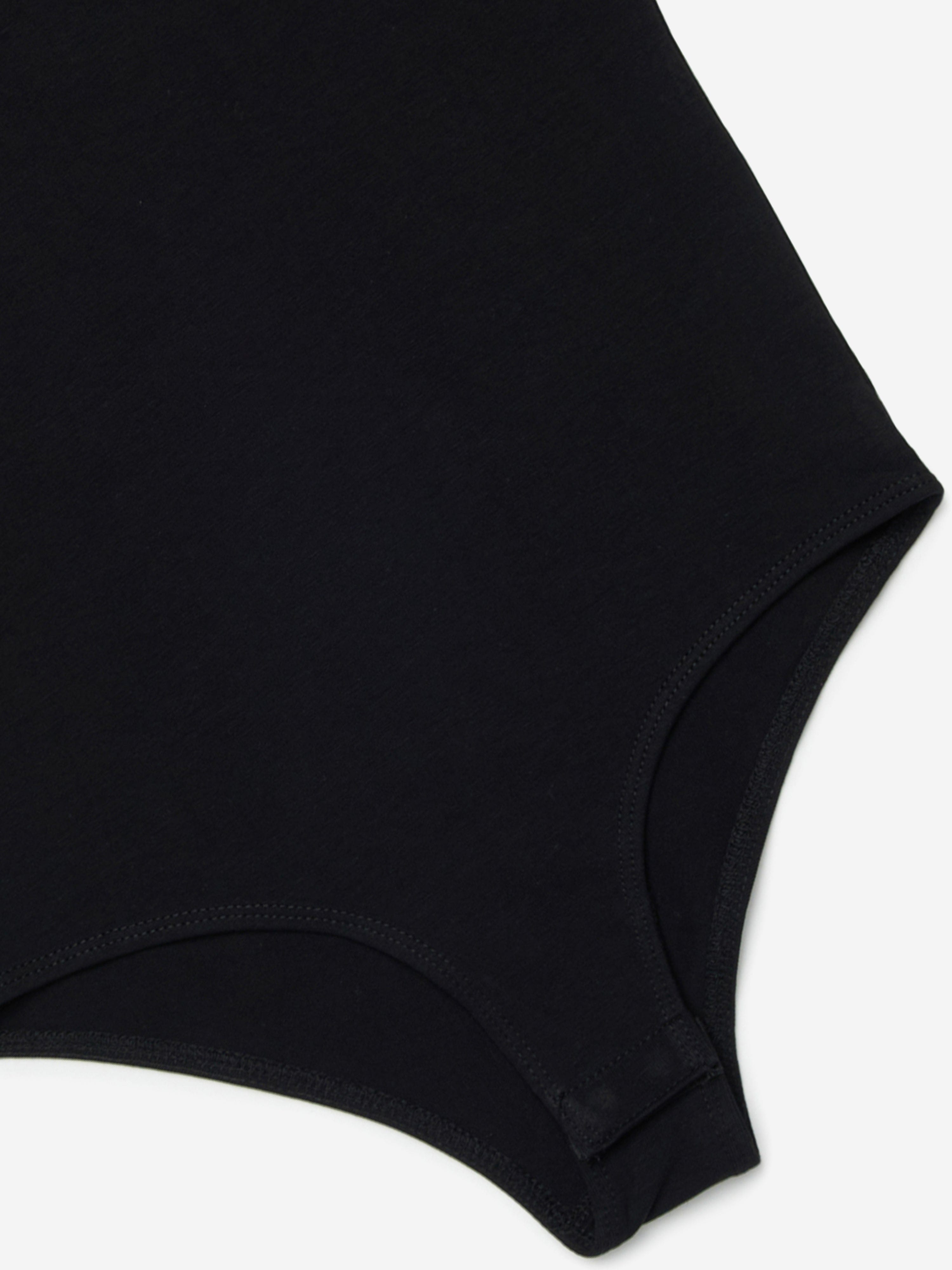Diesel Girls Oval D Logo Bodysuit in Black